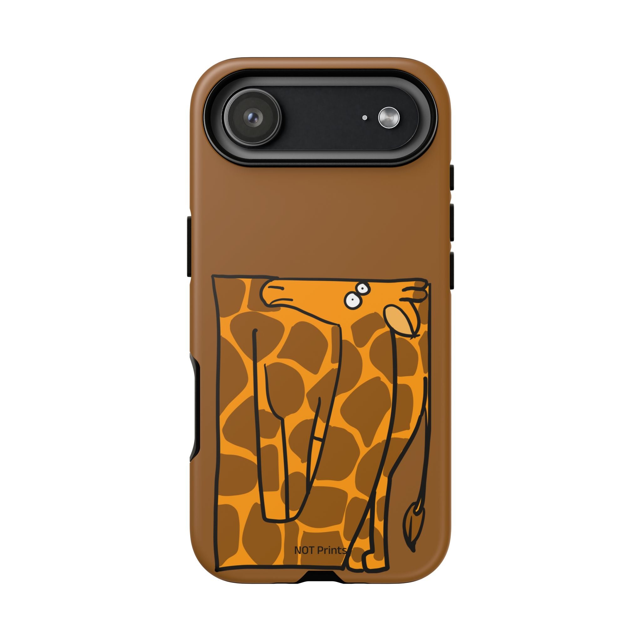 Giraffe Pocket Tough Phone Case — Cute Cartoon Giraffe with Card Slot