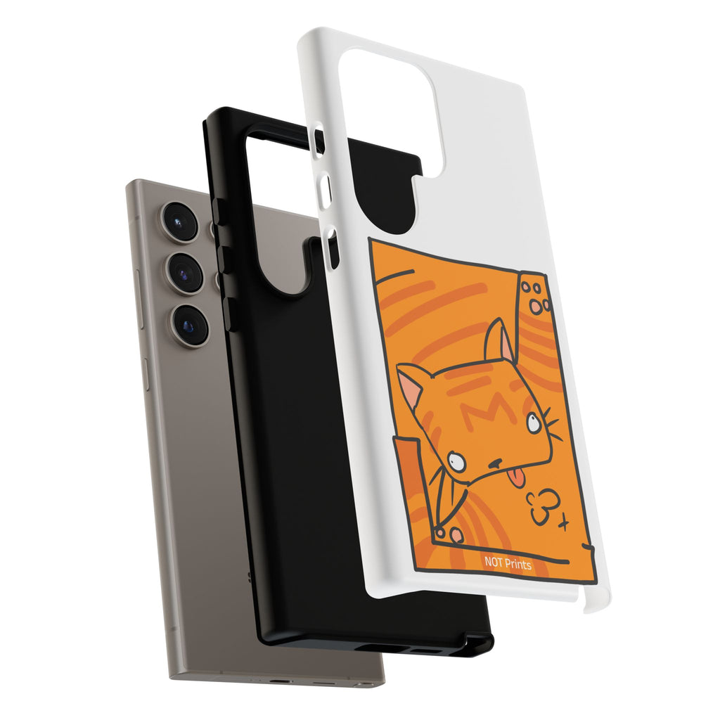 Cute Orange Cat Phone Case - Tough Cases Protective Phone Cover