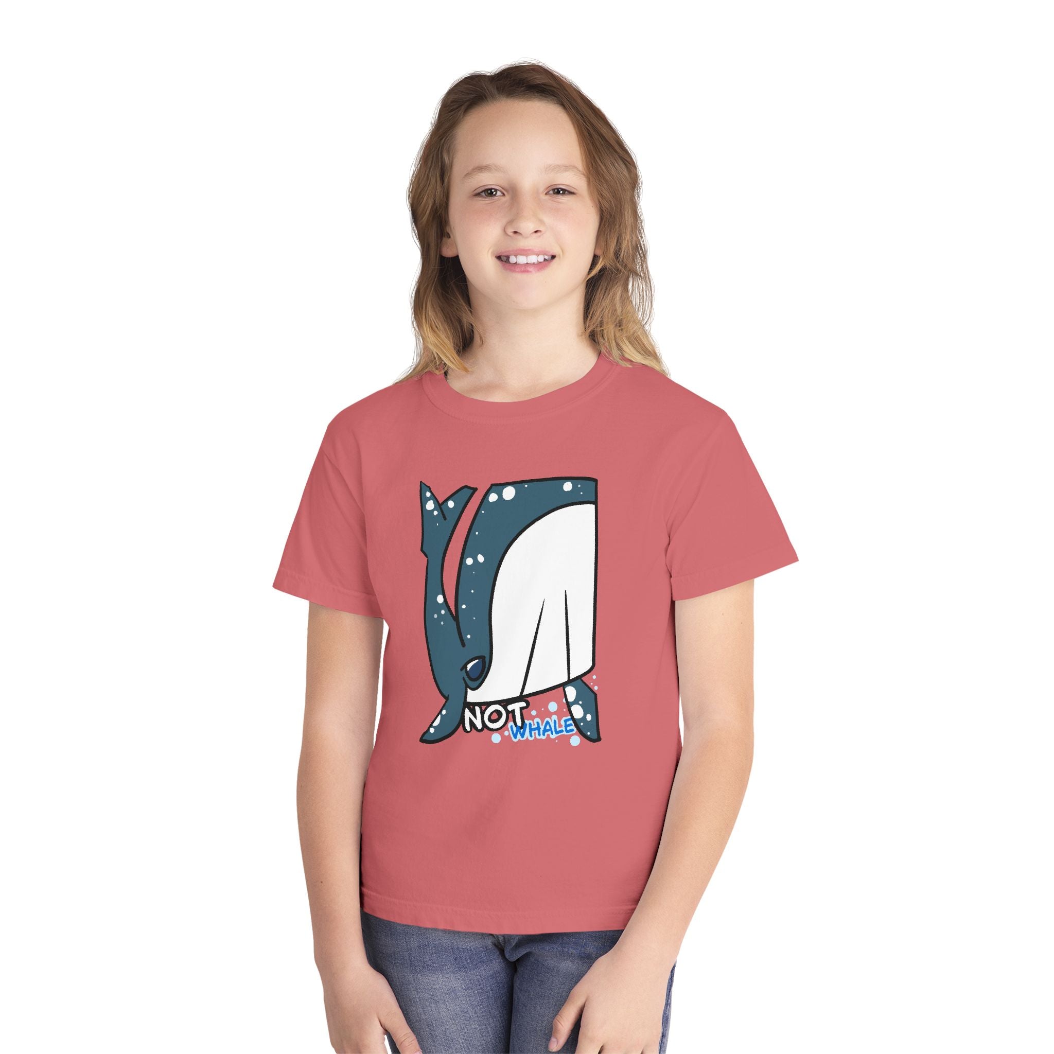 Whale Youth Tee — Cute "Not Whale" Narwhal Graphic Kids Shirt