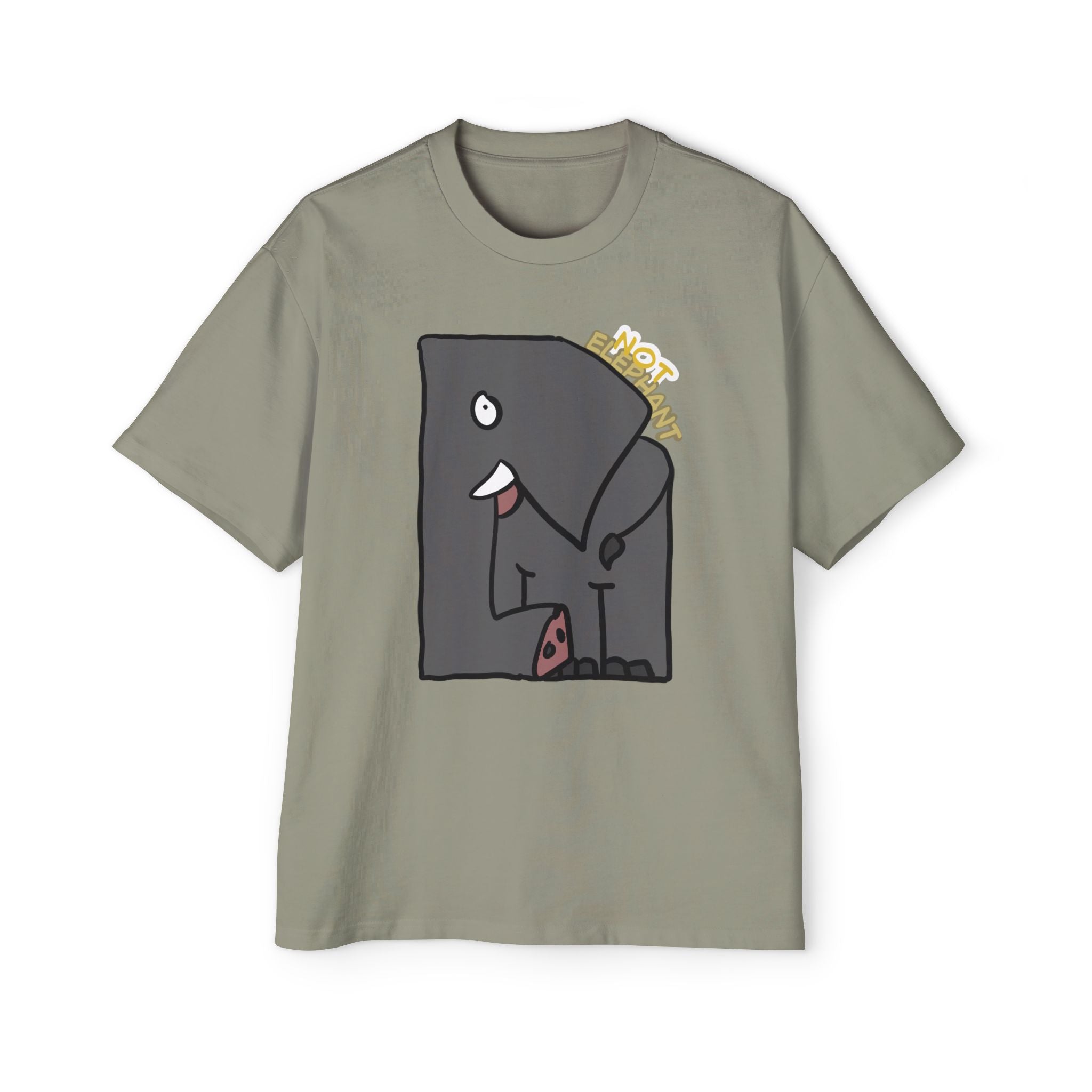 Elephant T-shirt — Not Elephant Tee | Cute Cartoon Elephant
