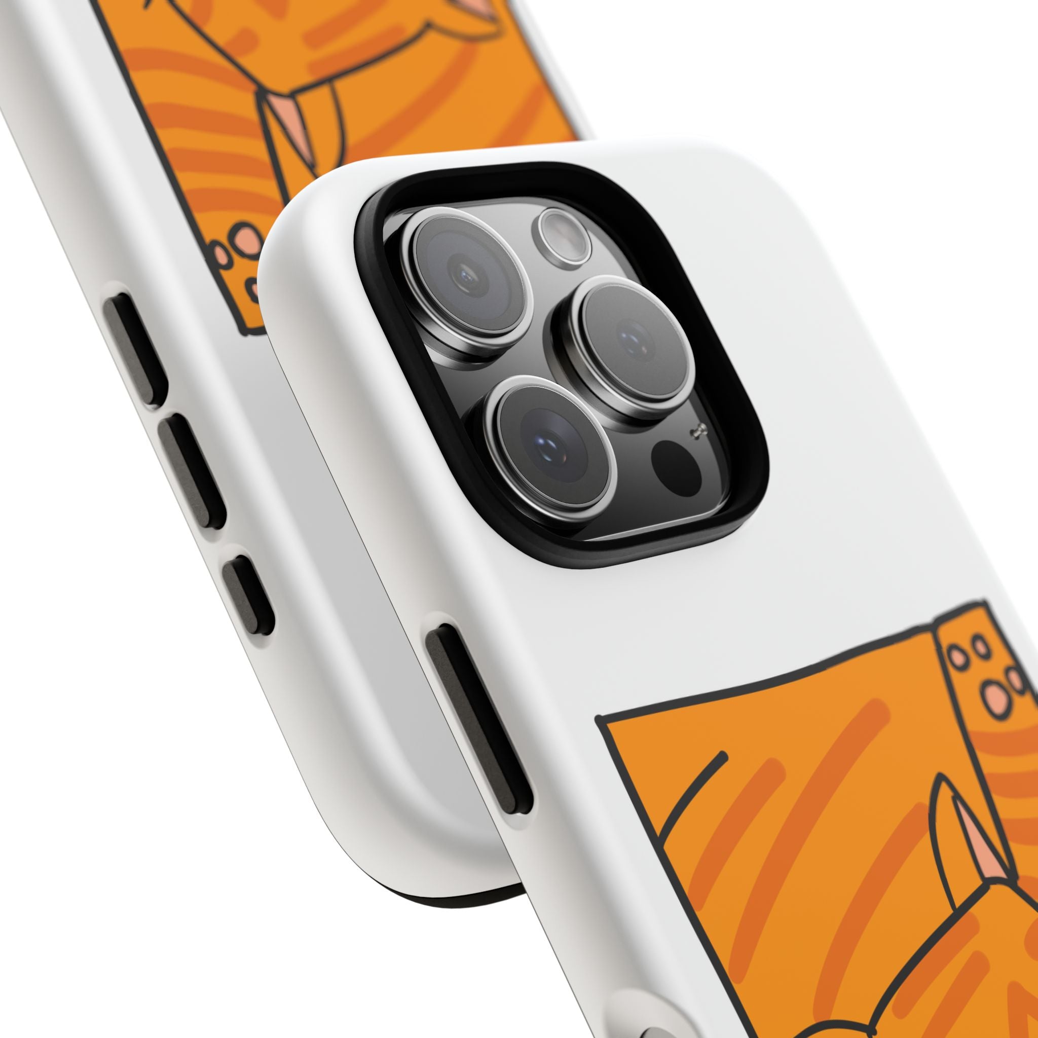 Cute Orange Cat Phone Case - Tough Cases Protective Phone Cover