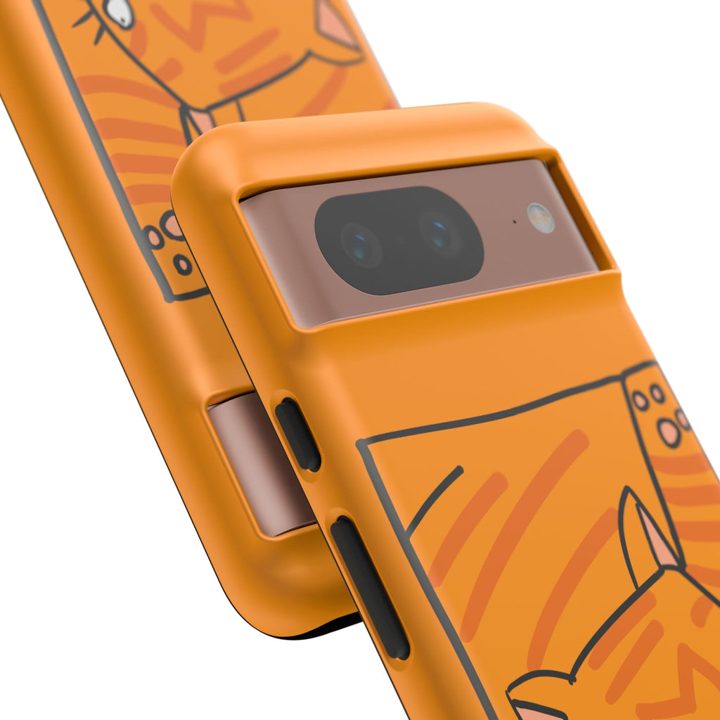 Cute Orange Cat Phone Case - Tough Cases Protective iPhone Cover