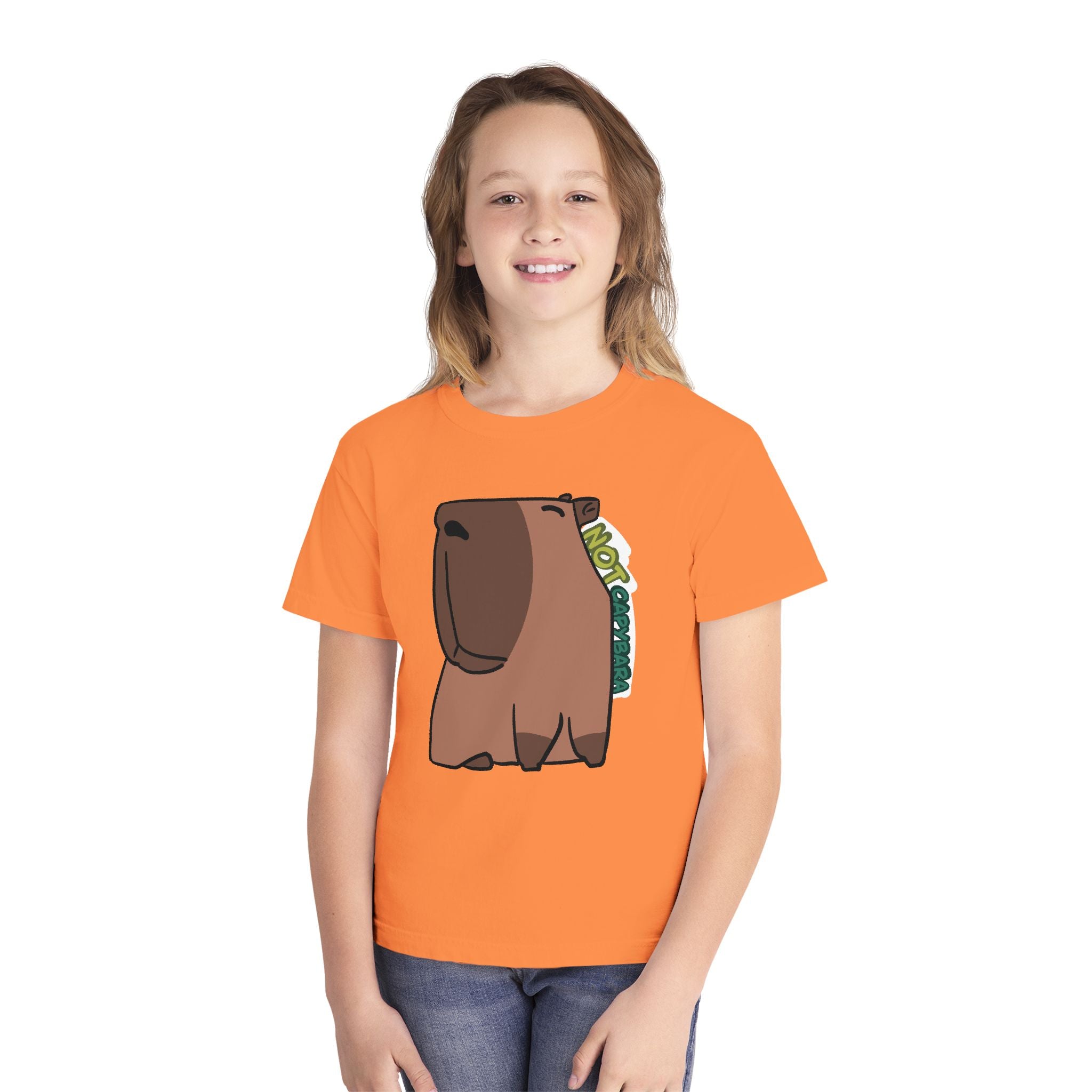 T-shirt graphique enfant Capybara – Adorable T-shirt enfant « Pas un capybara »