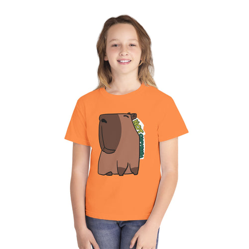 Capybara Graphic Youth Tee – Cute 'Not Capybara' Cartoon Kids T-Shirt