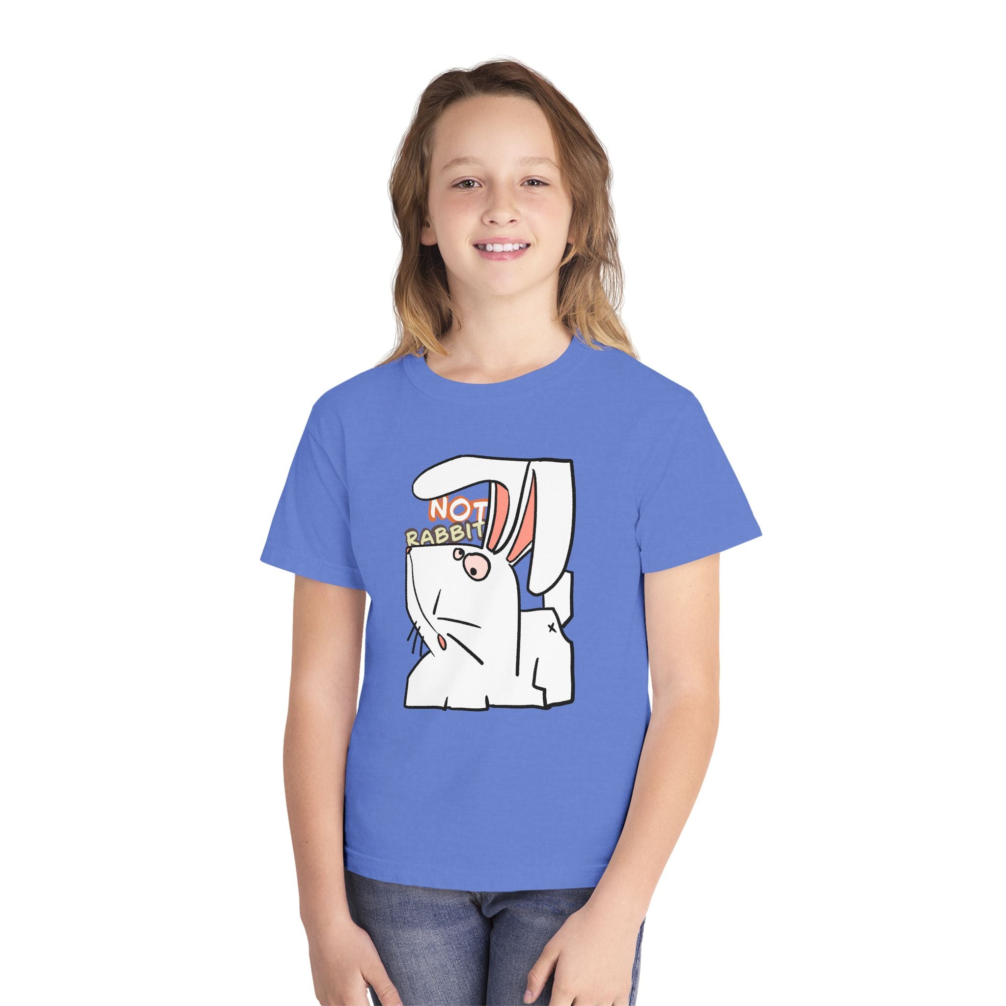 Rabbit Youth Tee — Cute 'Not Rabbit' Graphic Bunny T-Shirt