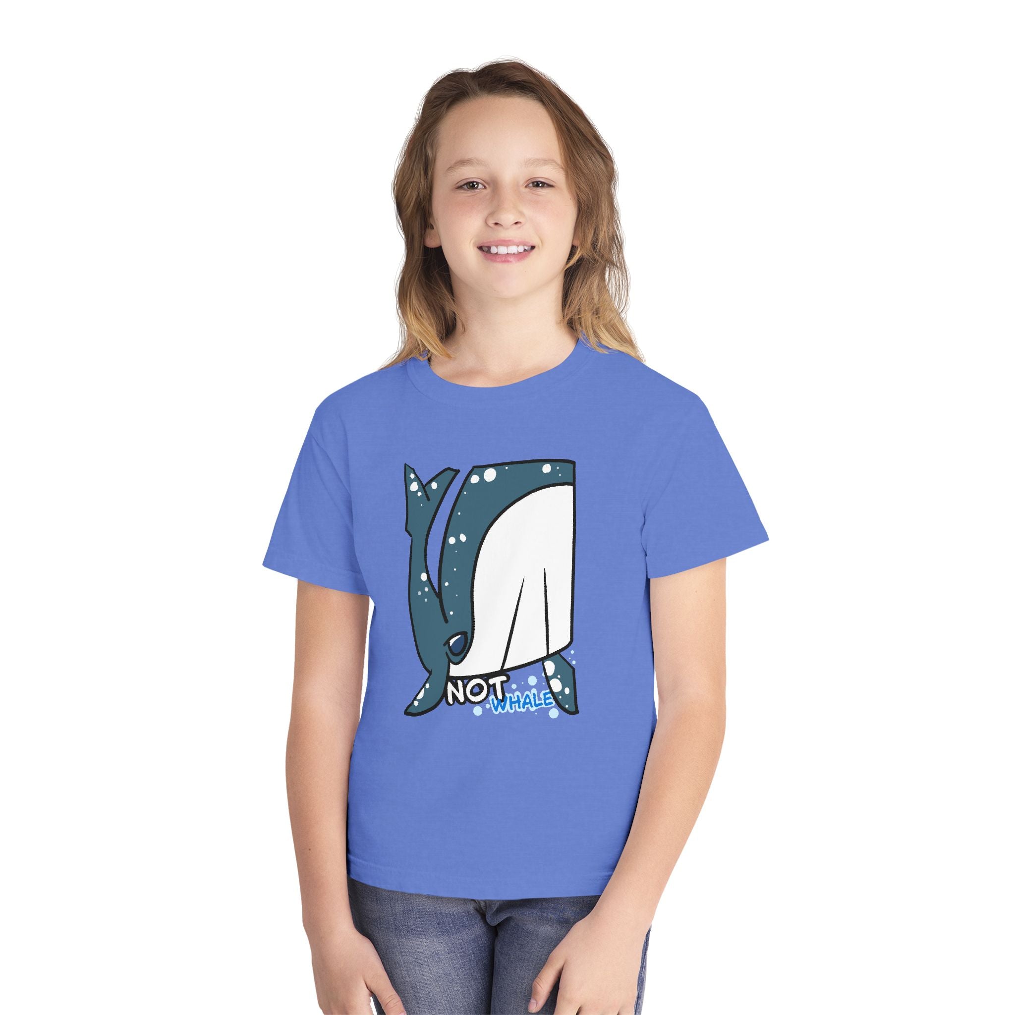Whale Youth Tee — Cute "Not Whale" Narwhal Graphic Kids Shirt