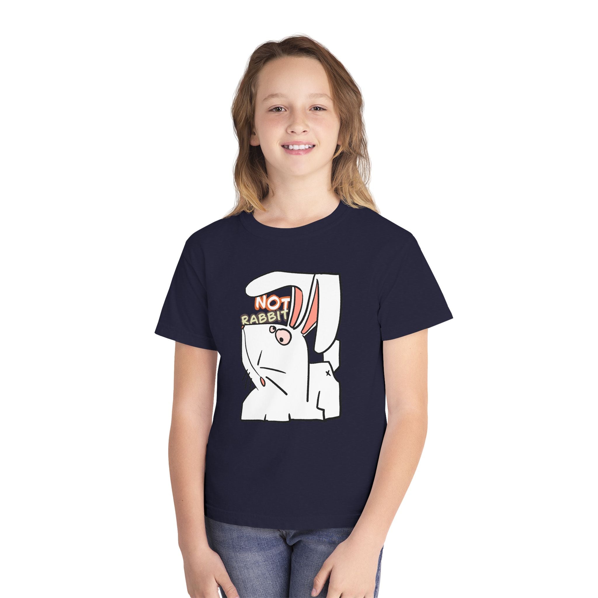 Rabbit Youth Tee — Cute 'Not Rabbit' Graphic Bunny T-Shirt