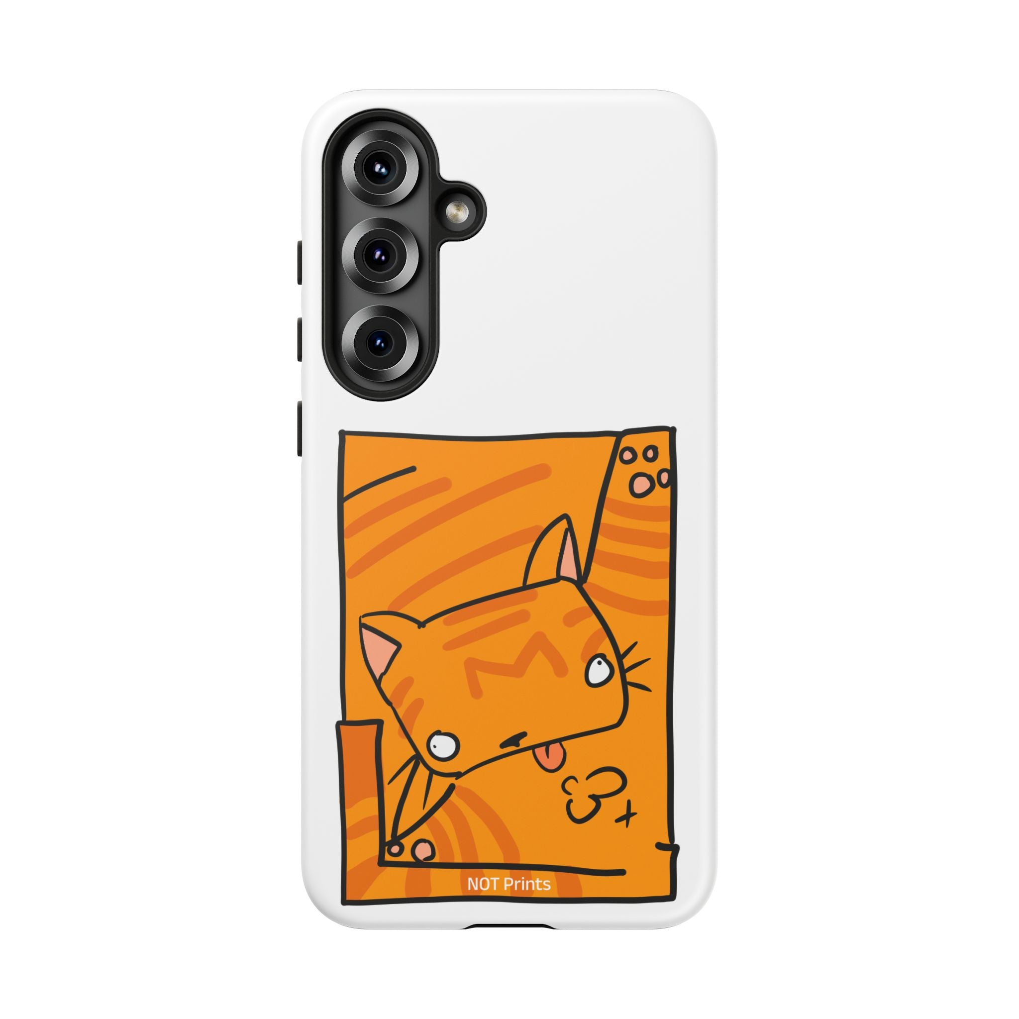 Cute Orange Cat Phone Case - Tough Cases Protective Phone Cover