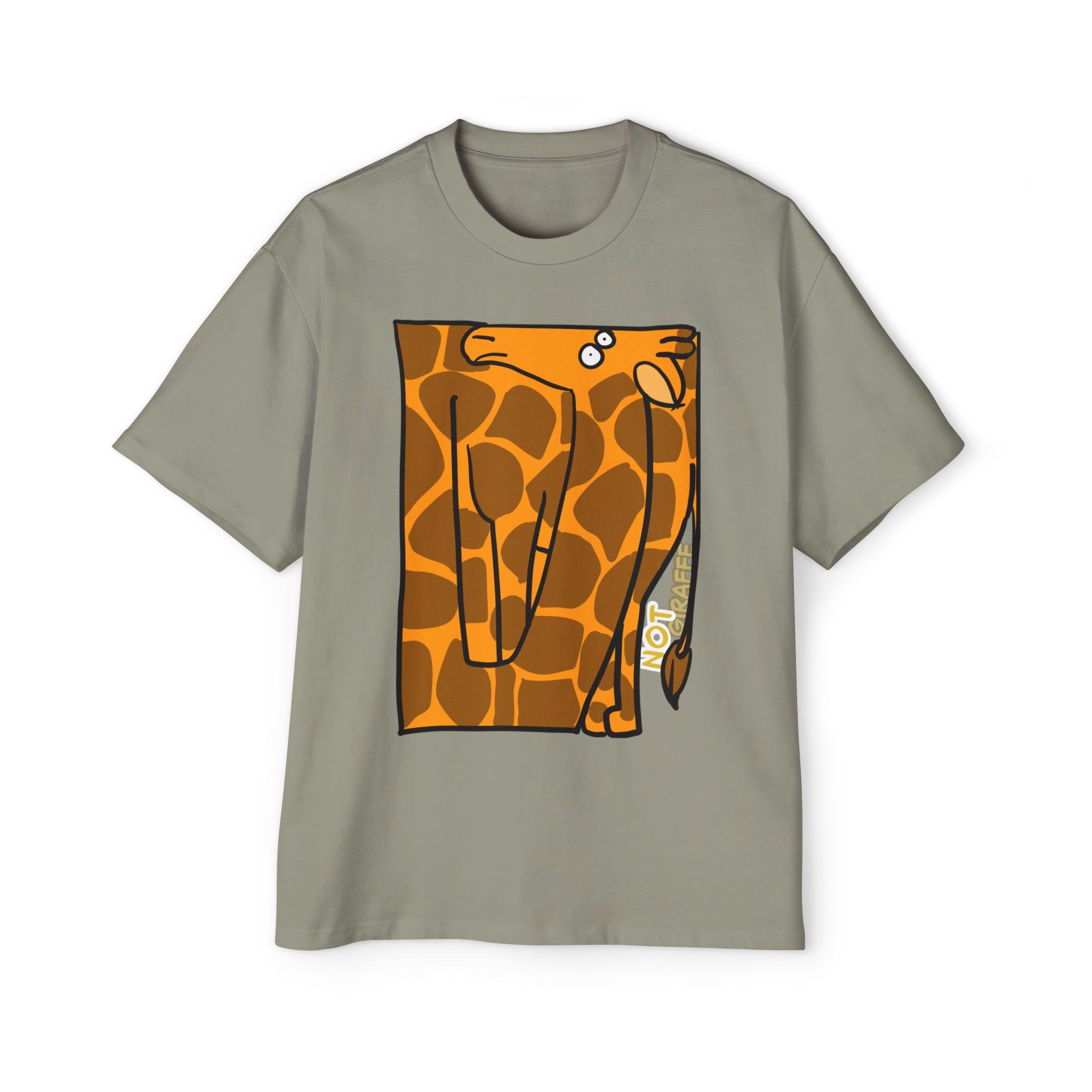 Giraffe Graphic Tee — Playful "NOT GIRAFFE" Men’s T-Shirt