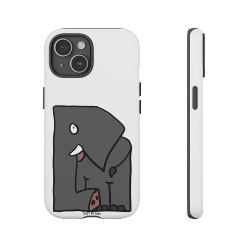 Cute Cartoon Elephant Phone Case — Playful 'Tough Cases' Protective iPhone Cover