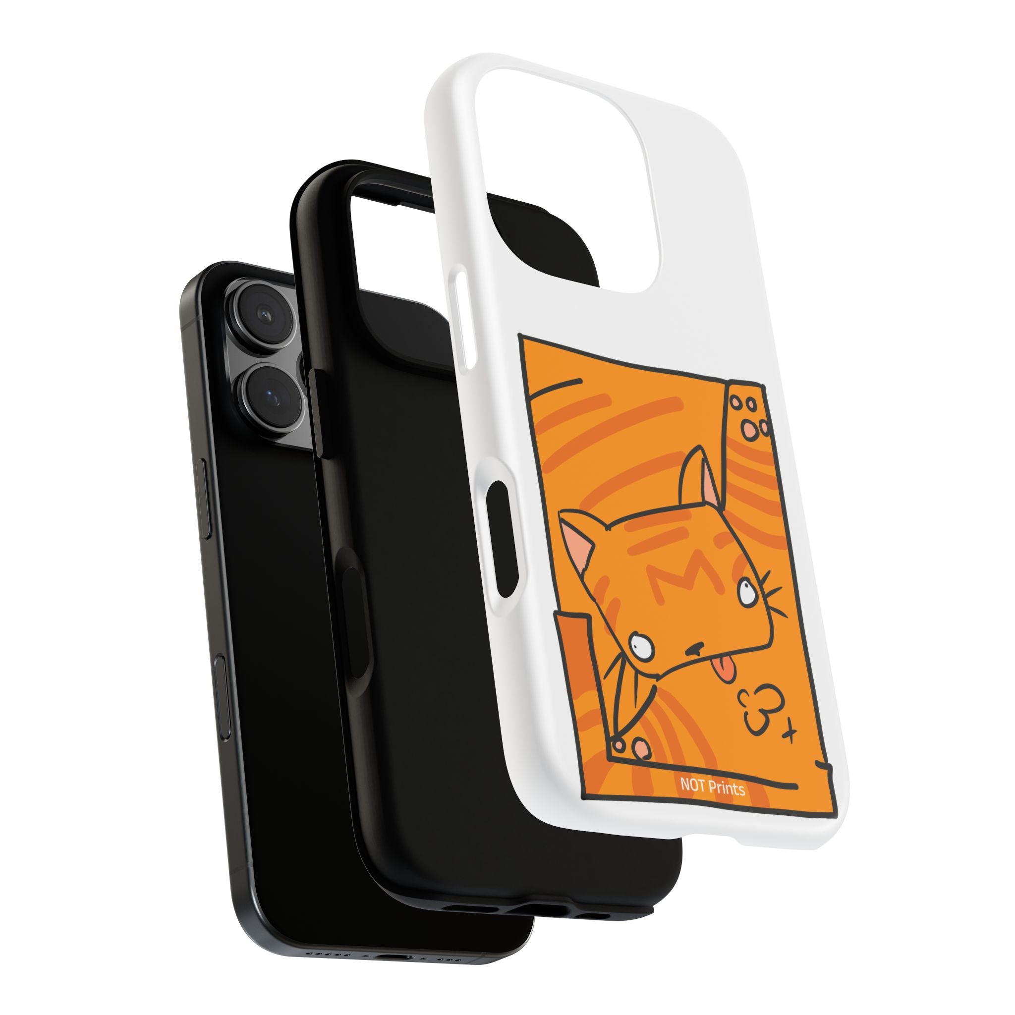 Cute Orange Cat Phone Case - Tough Cases Protective Phone Cover