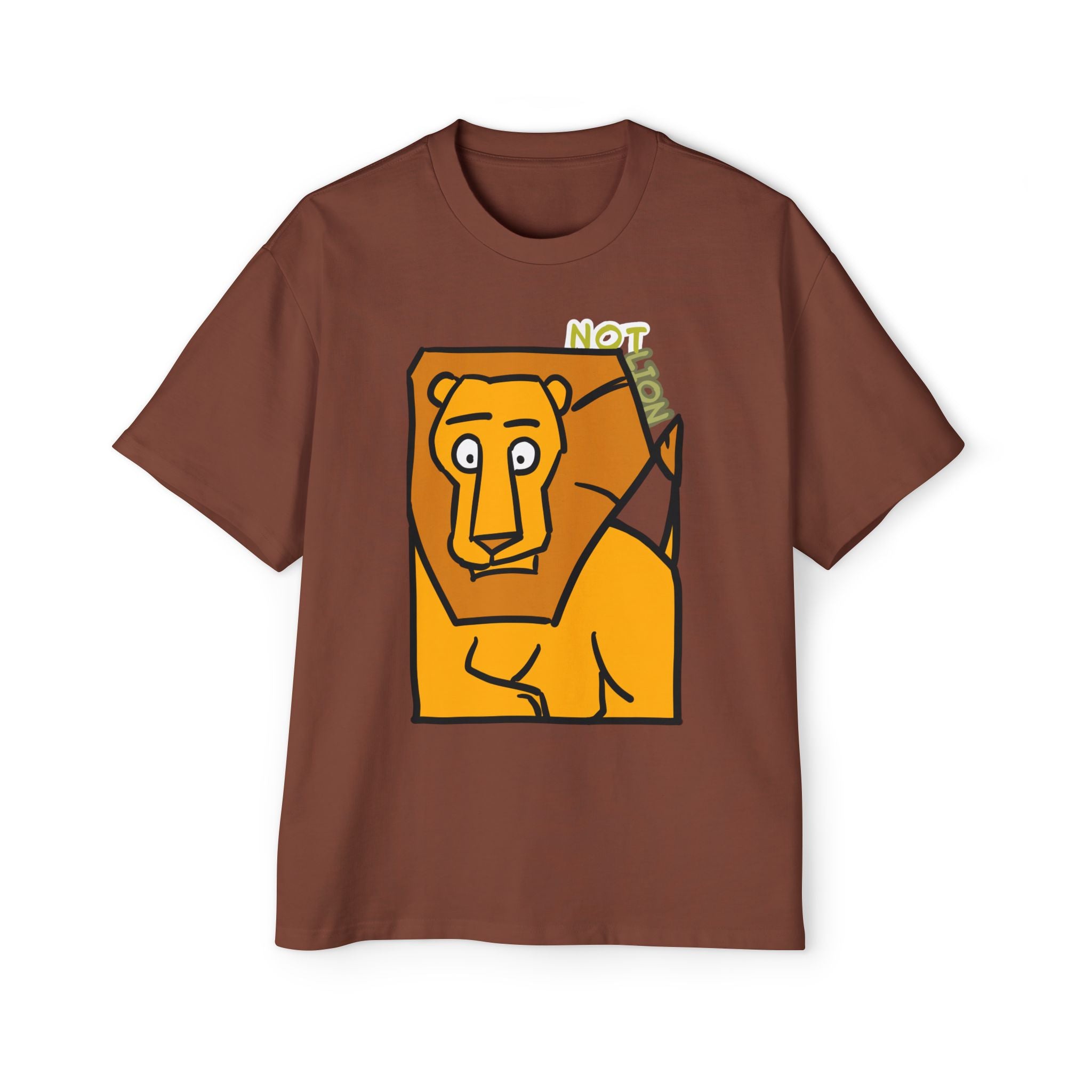 Lion T-shirt — Not Lion Tee | Cute Cartoon Lion