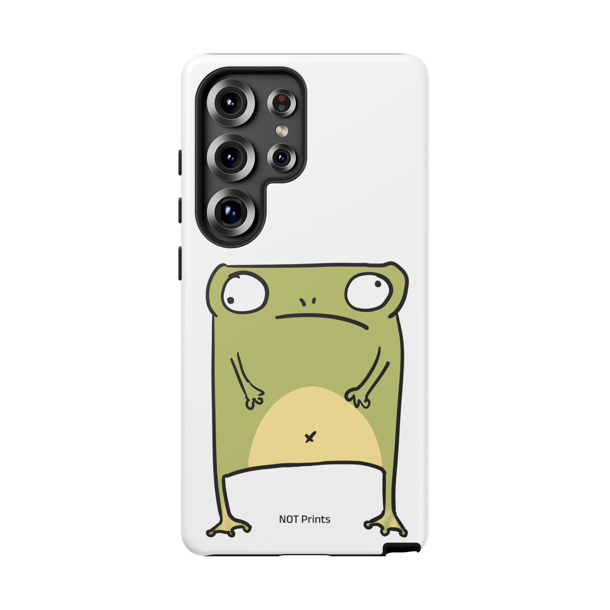 Funny Frog Tough Phone Case — Cute Stubborn Frog Protective iPhone Case
