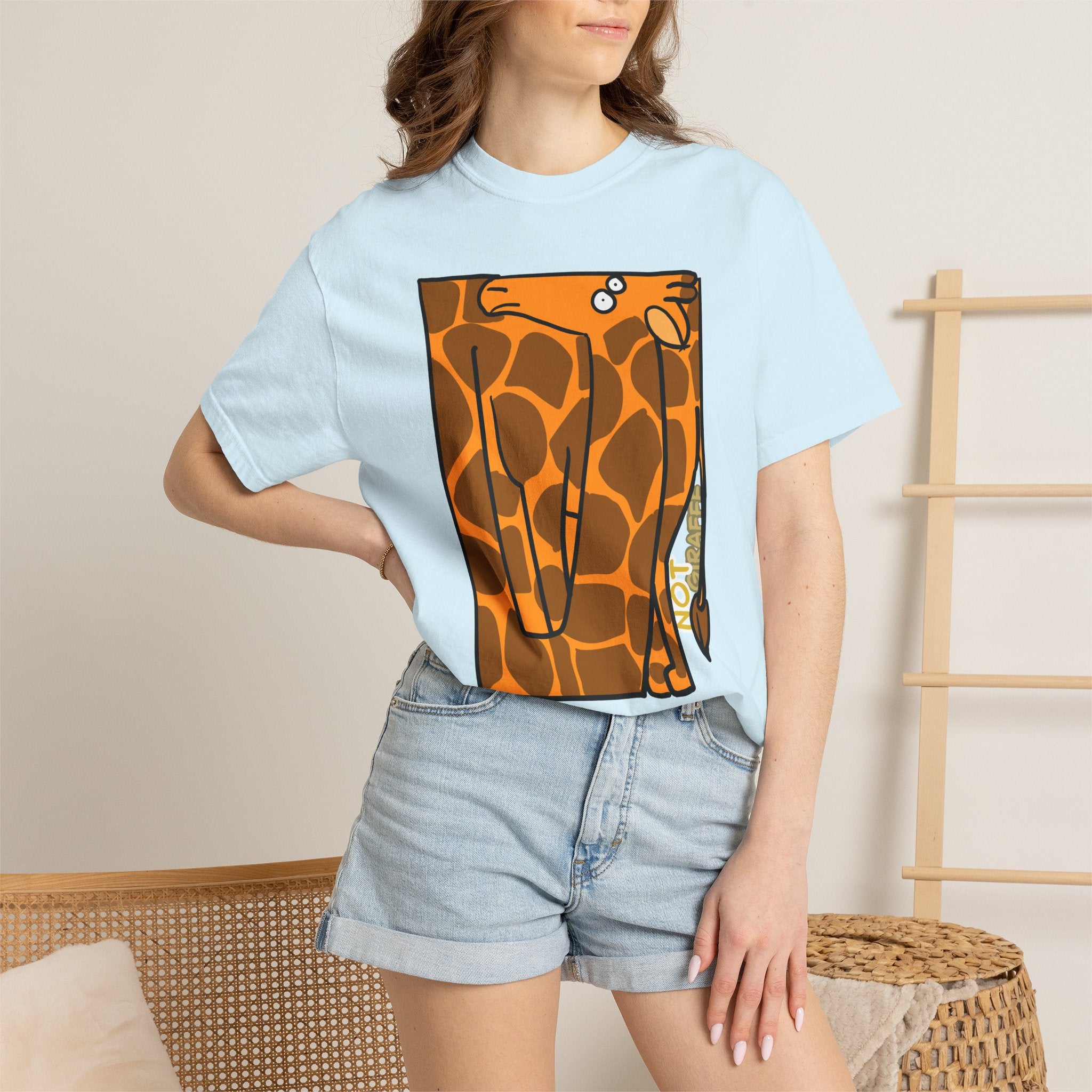 Giraffe T-Shirt — Cute Cartoon "Not Giraffe" Unisex T-shirt