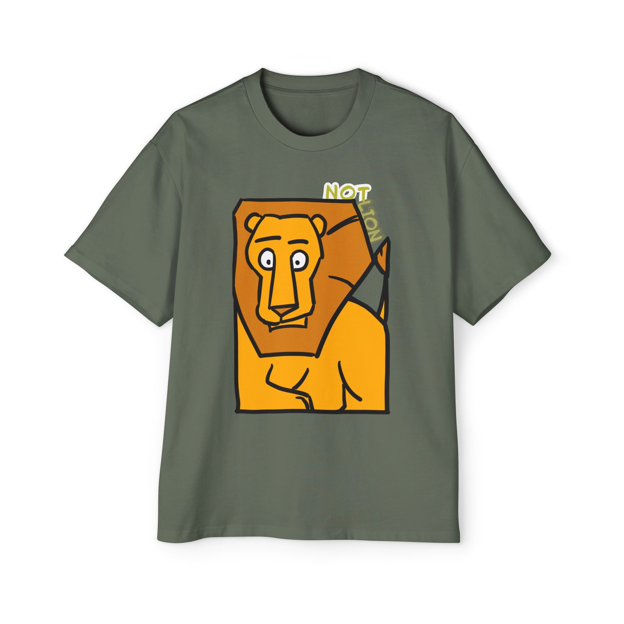Lion T-shirt — Not Lion Tee | Cute Cartoon Lion
