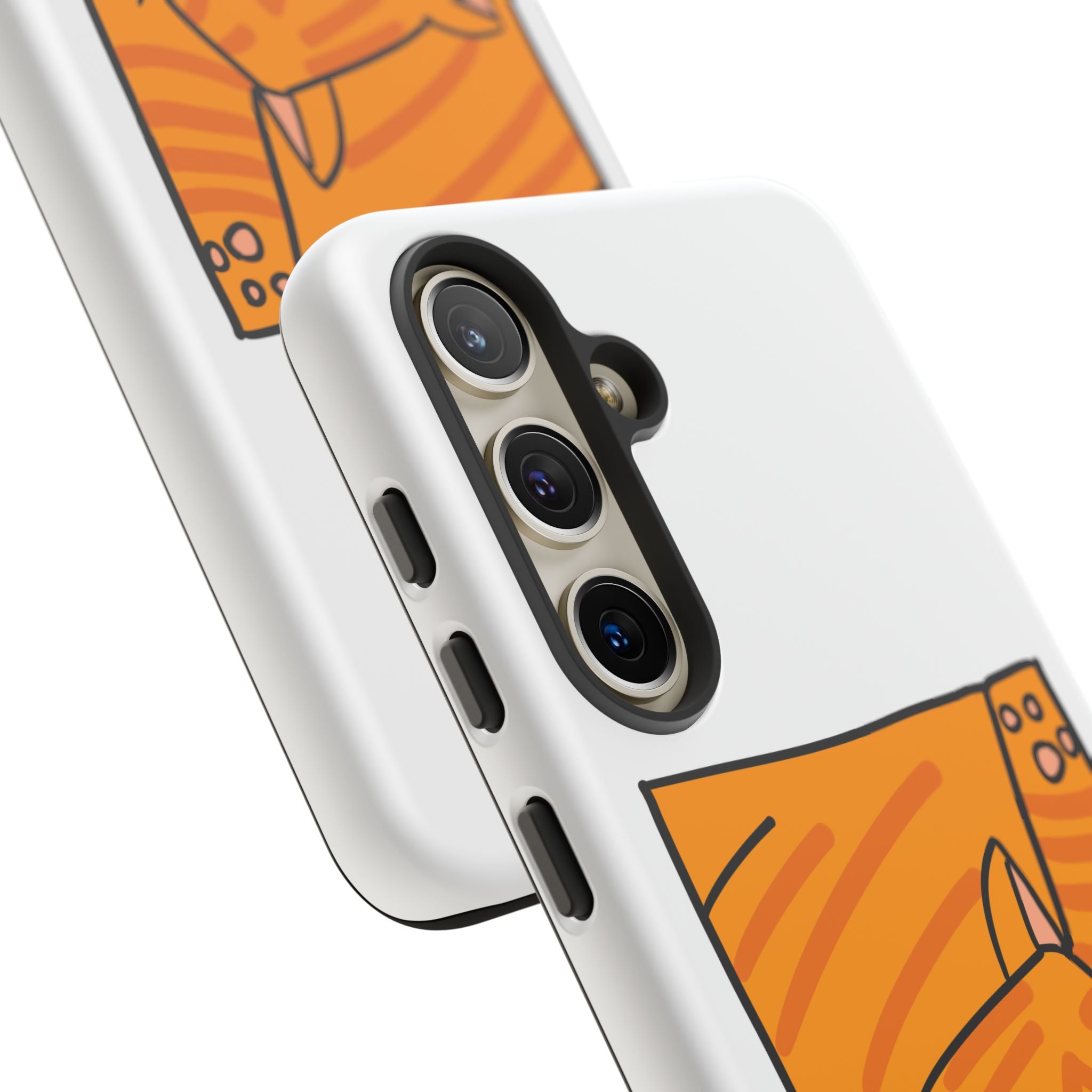Cute Orange Cat Phone Case - Tough Cases Protective Phone Cover