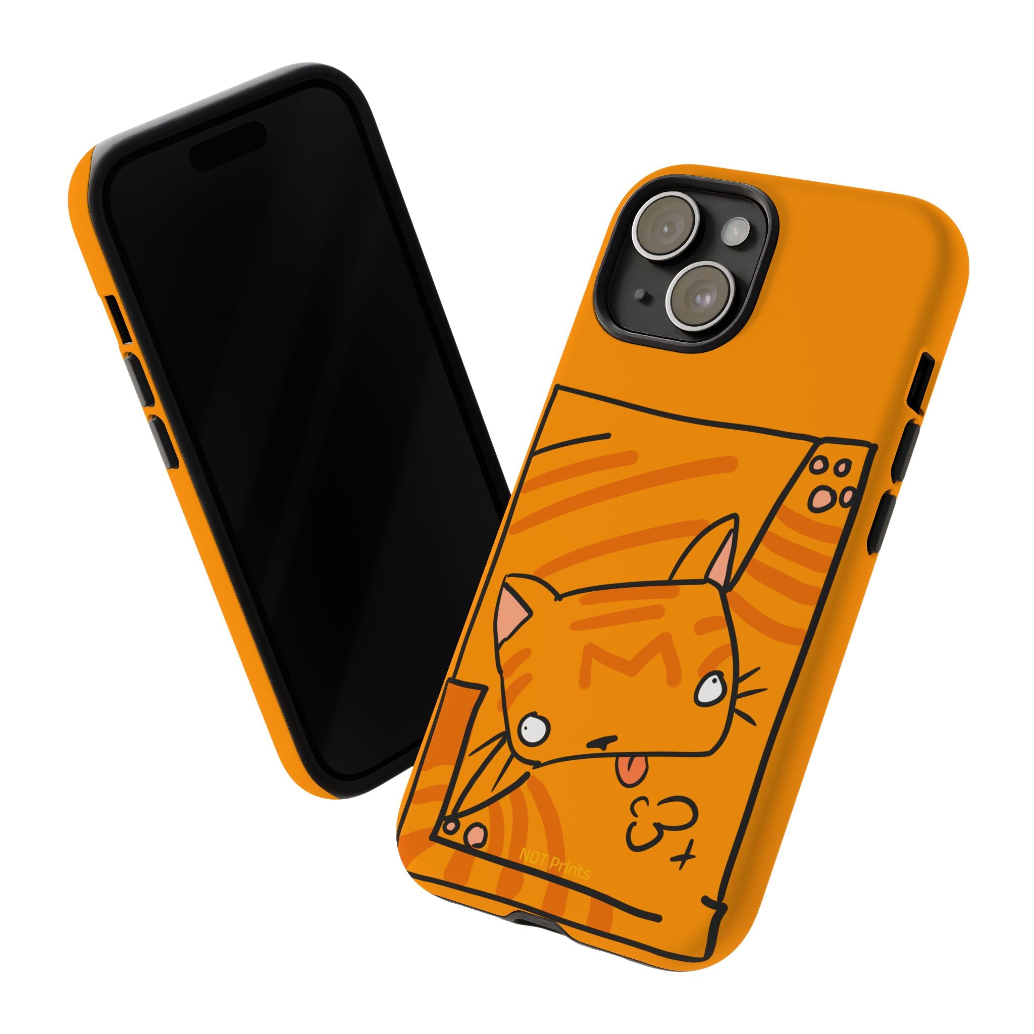 Cute Orange Cat Phone Case - Tough Cases Protective iPhone Cover