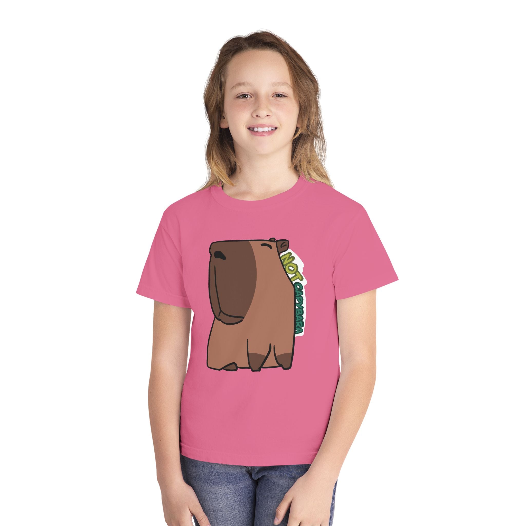 T-shirt graphique enfant Capybara – Adorable T-shirt enfant « Pas un capybara »