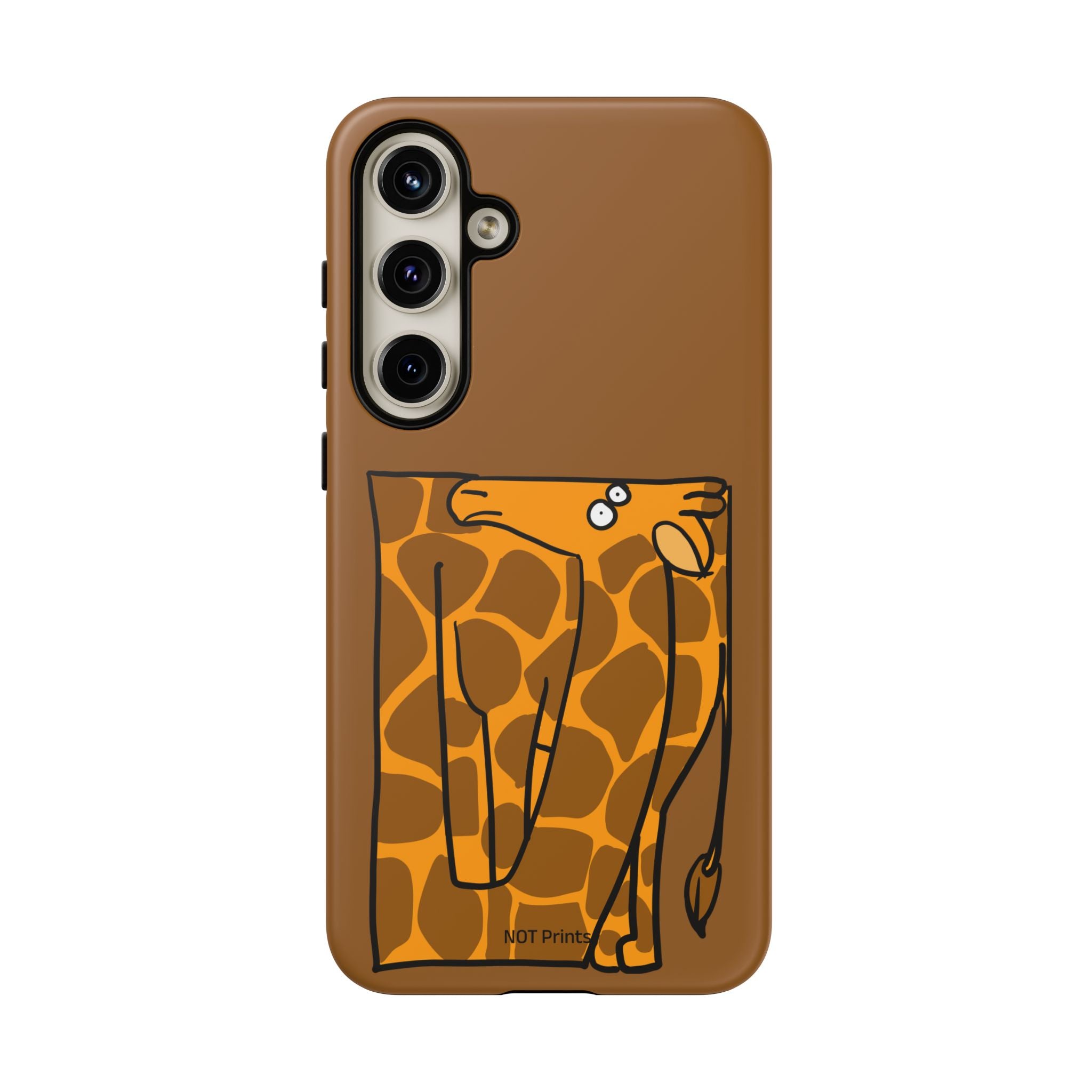 Giraffe Pocket Tough Phone Case — Cute Cartoon Giraffe with Card Slot