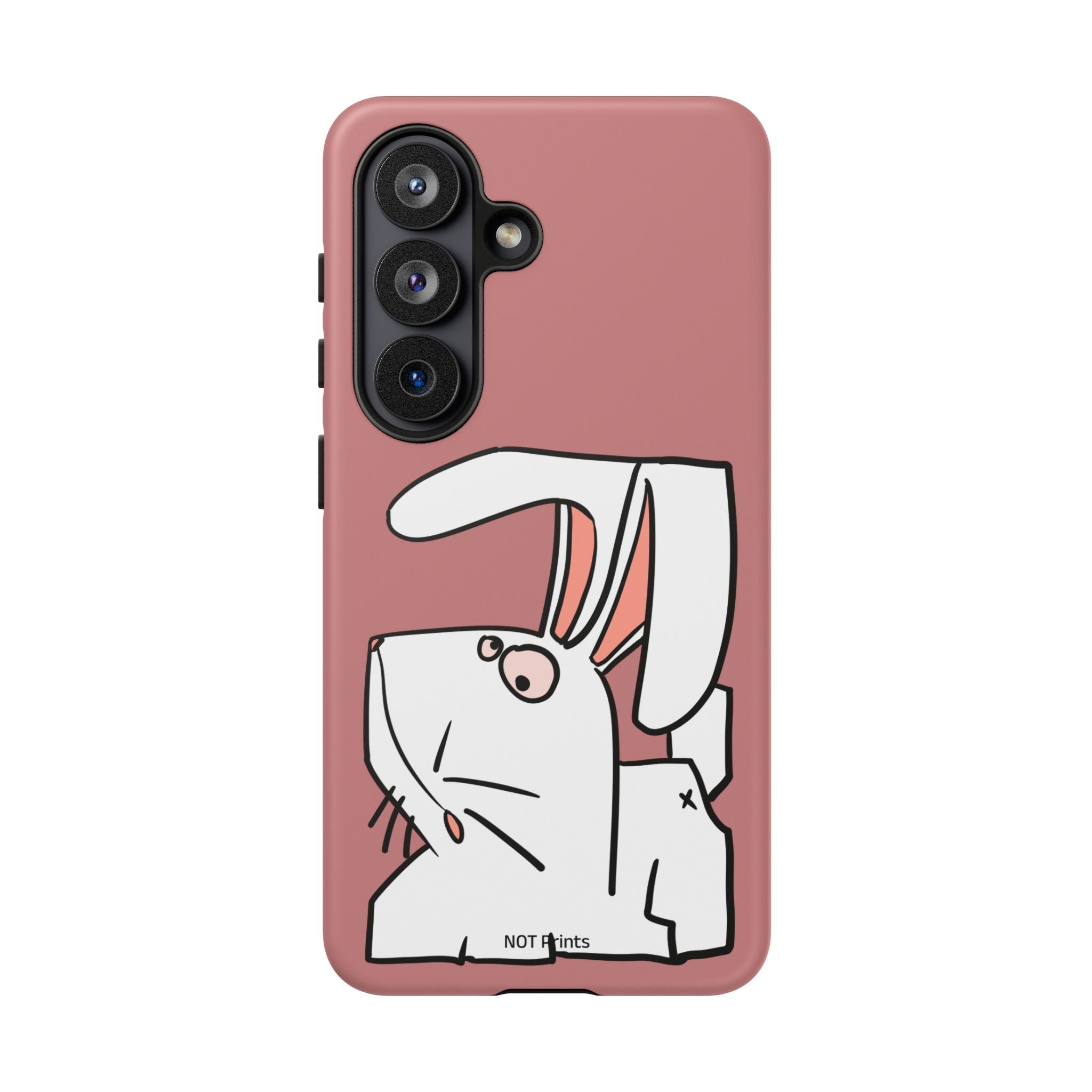 Coque de téléphone résistante Bunny Sketch — Coque iPhone Lapin Minimaliste Mignonne