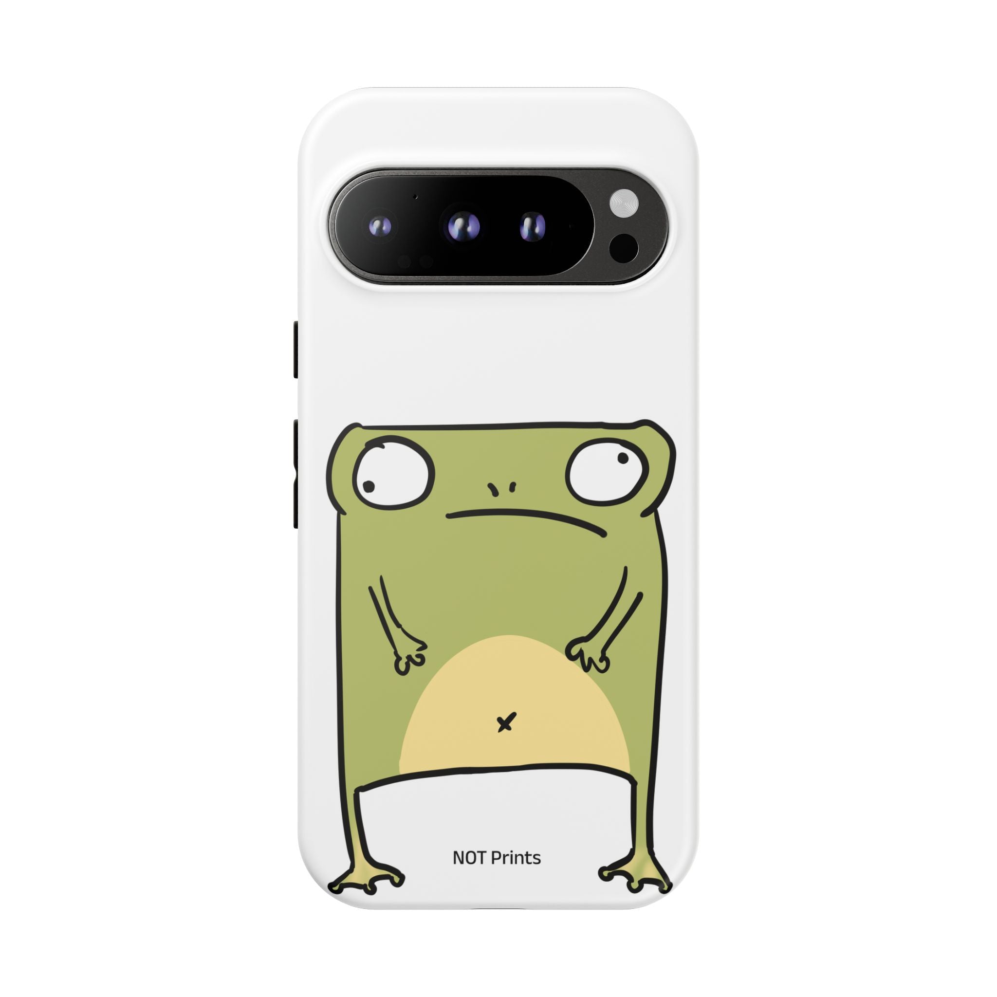 Funny Frog Tough Phone Case — Cute Stubborn Frog Protective iPhone Case