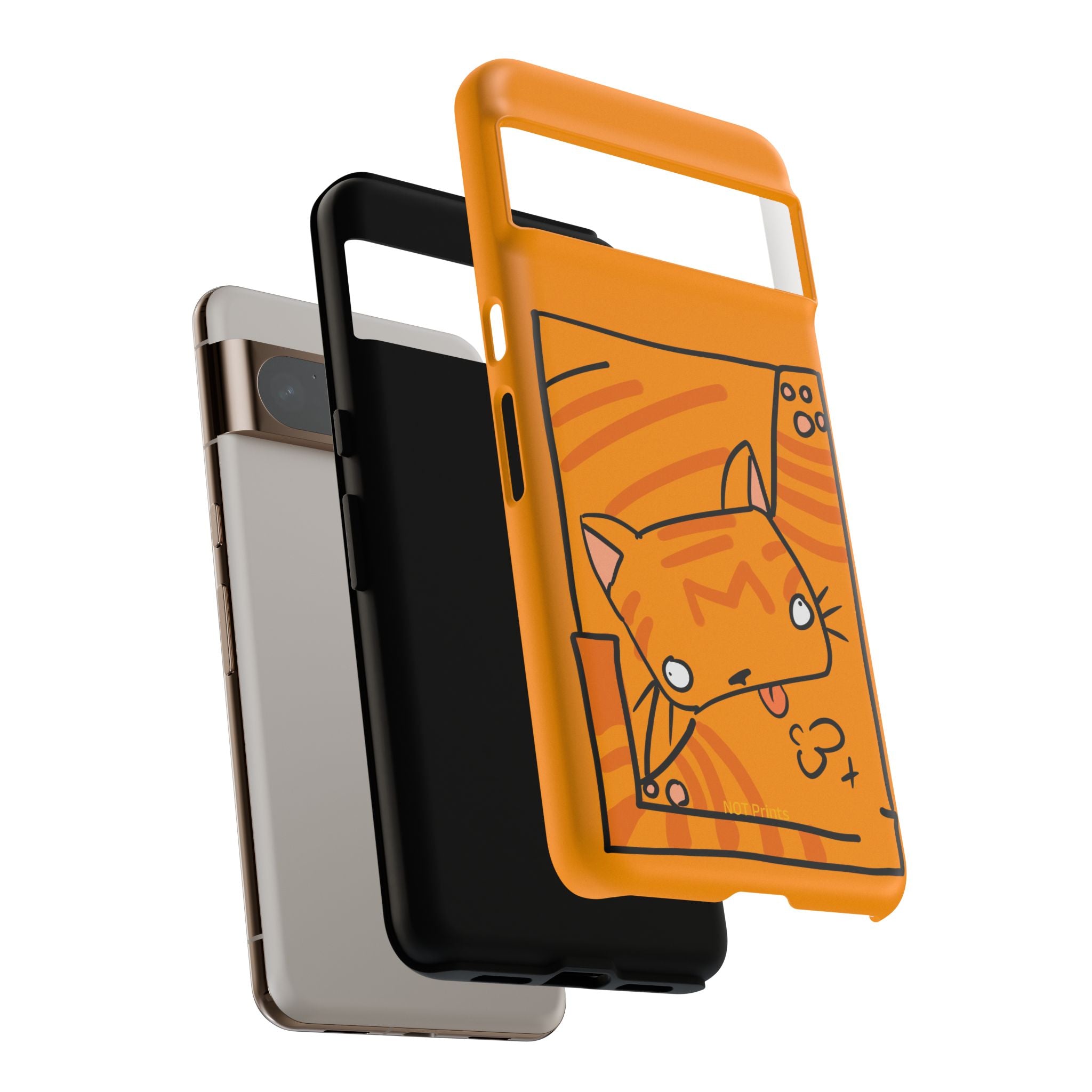 Cute Orange Cat Phone Case - Tough Cases Protective iPhone Cover