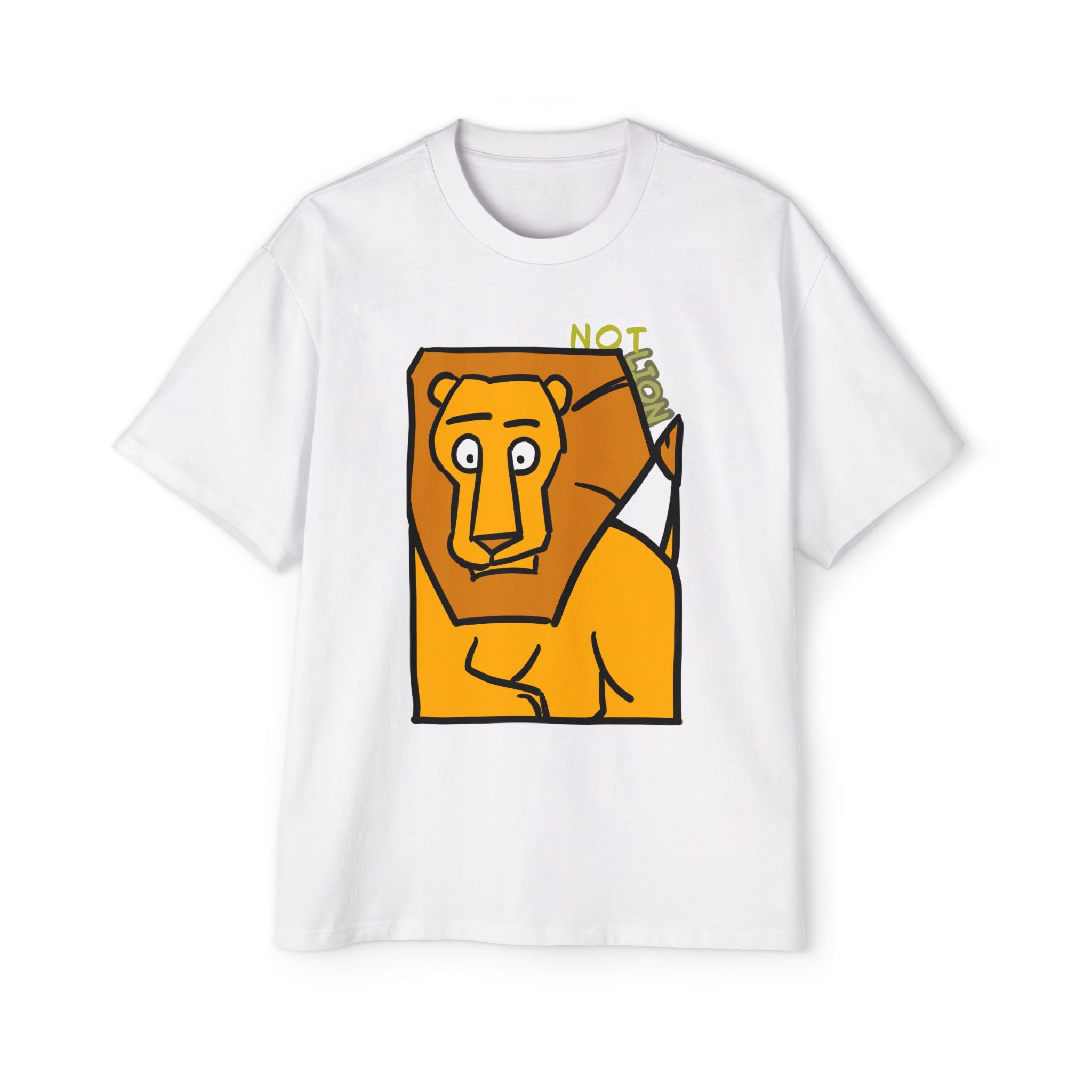 Lion T-shirt — Not Lion Tee | Cute Cartoon Lion