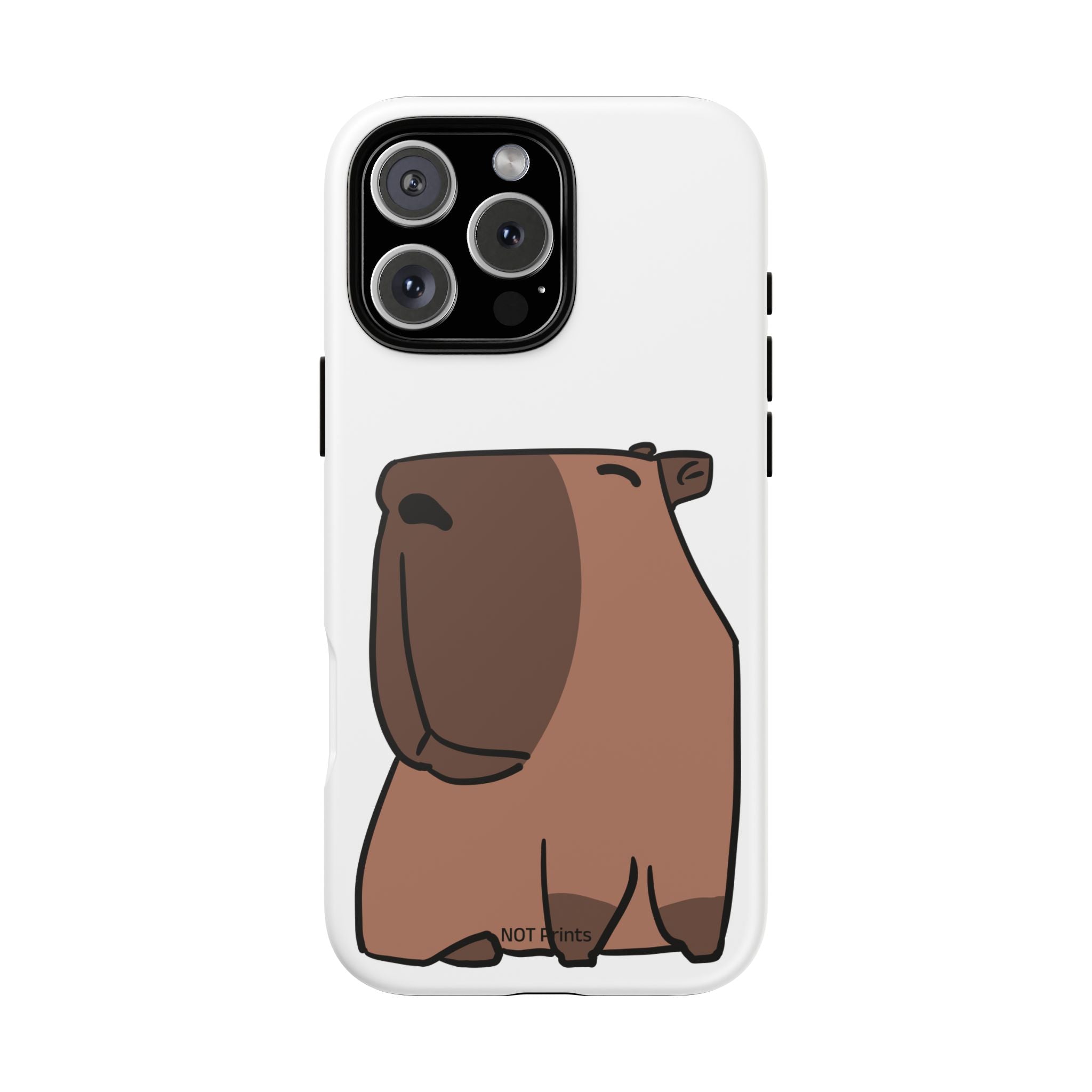 Coque Téléphone Ours Mignon - Étui Protecteur iPhone Minimaliste Ours Brun Dessin Animé