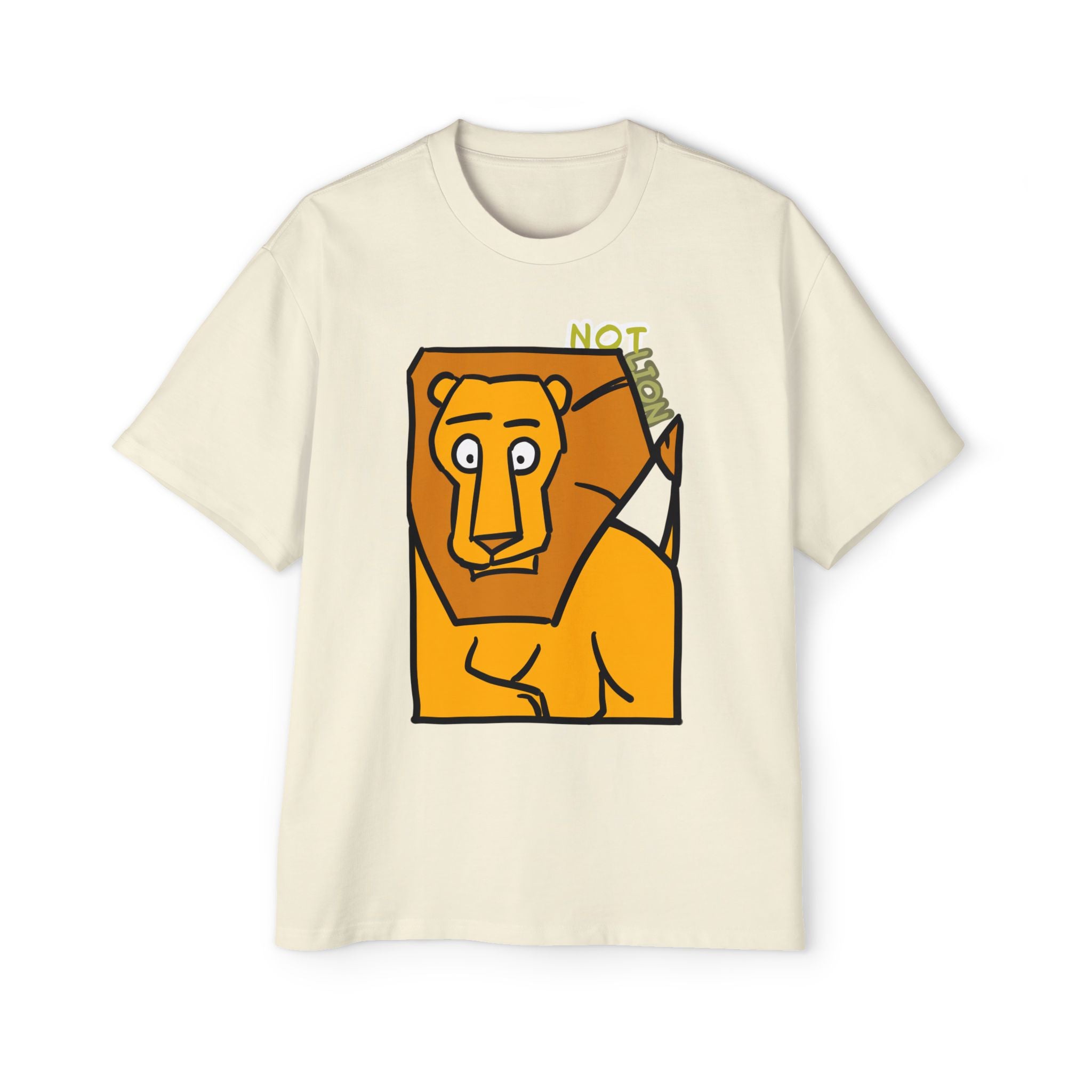 Lion T-shirt — Not Lion Tee | Cute Cartoon Lion