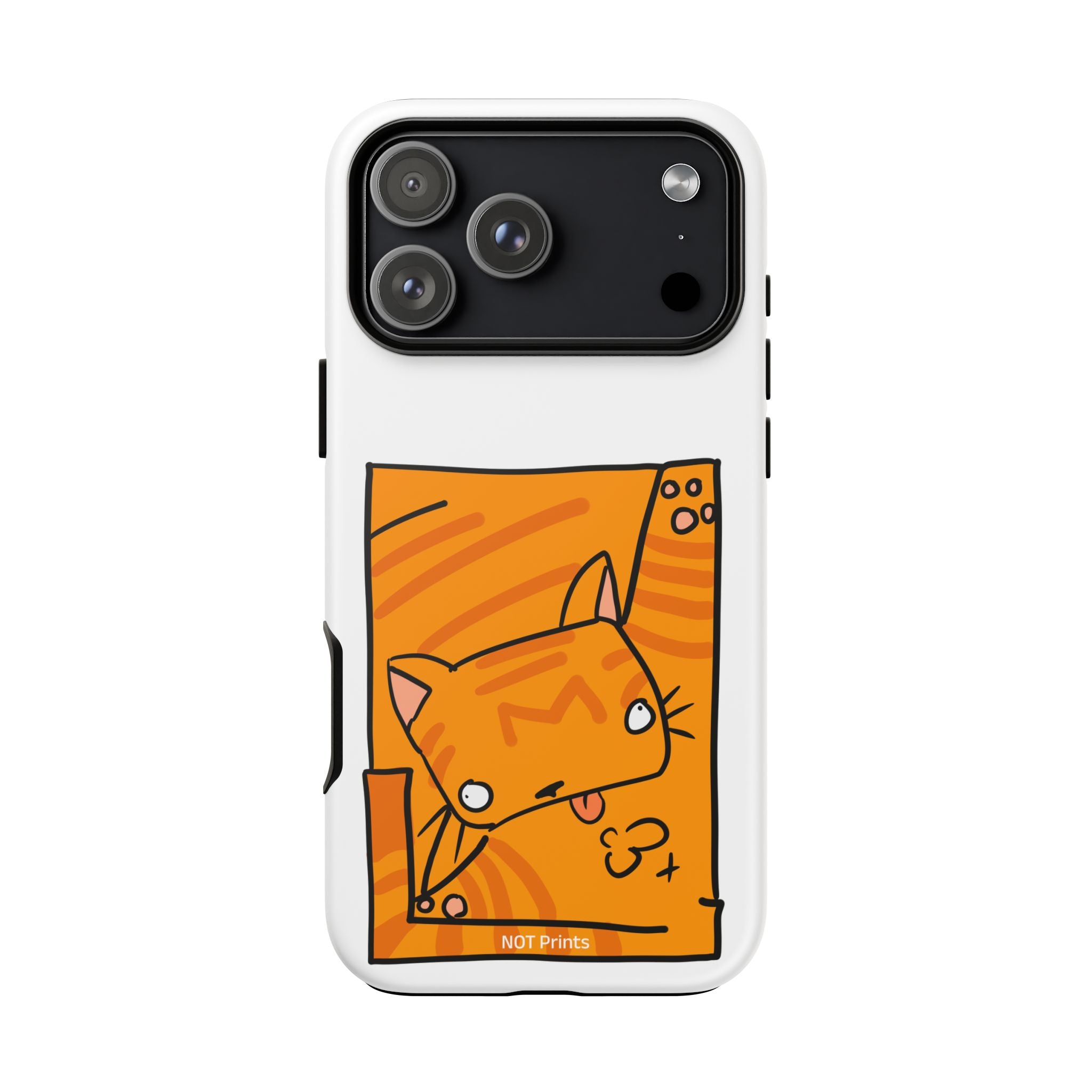 Cute Orange Cat Phone Case - Tough Cases Protective Phone Cover