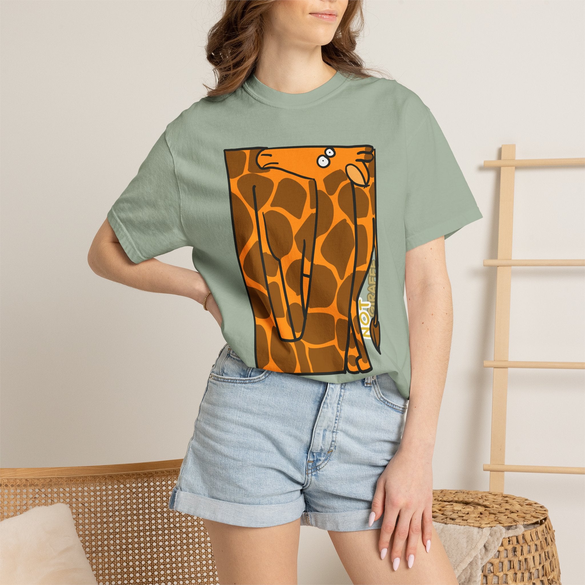 Giraffe T-Shirt — Cute Cartoon "Not Giraffe" Unisex T-shirt