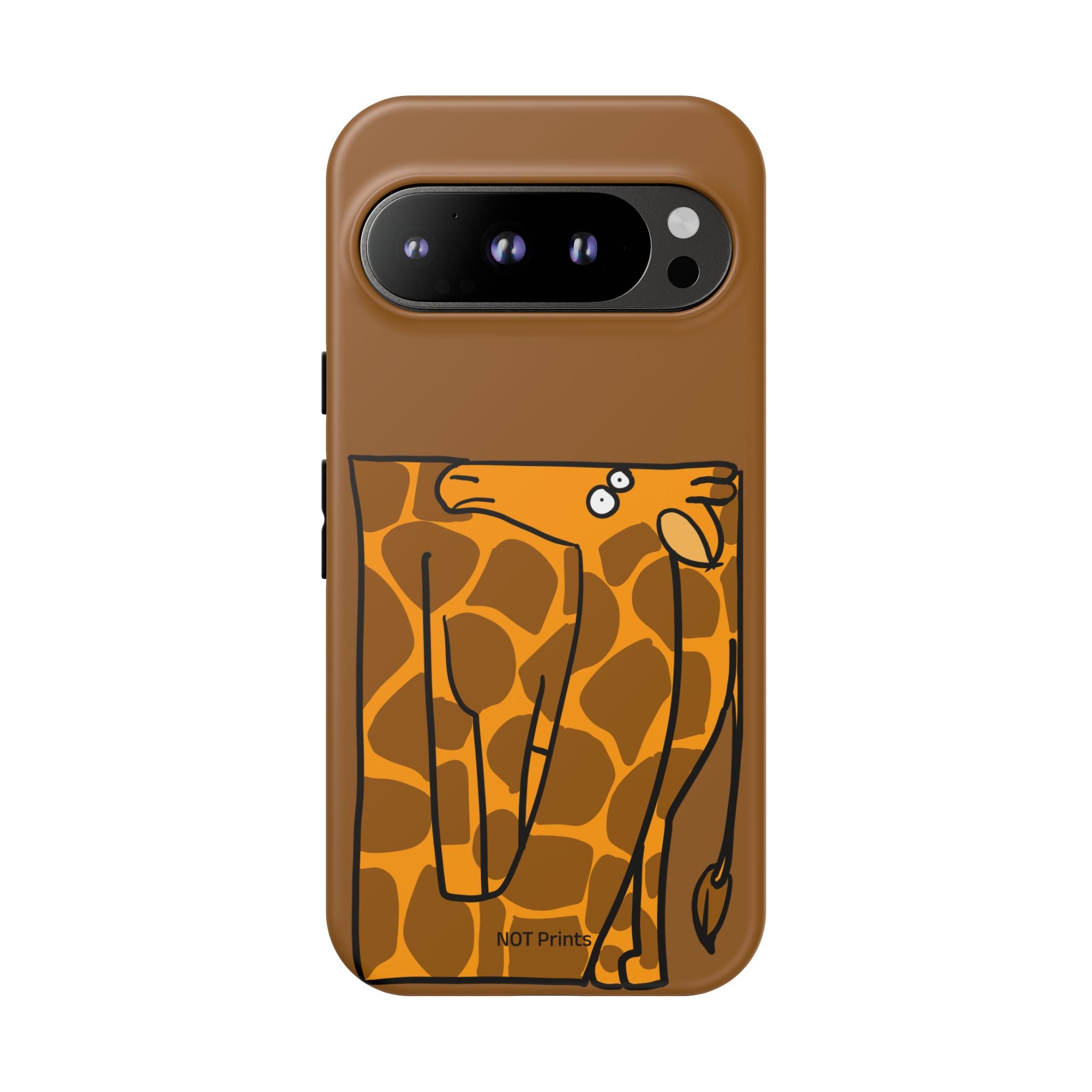 Giraffe Pocket Tough Phone Case — Cute Cartoon Giraffe with Card Slot