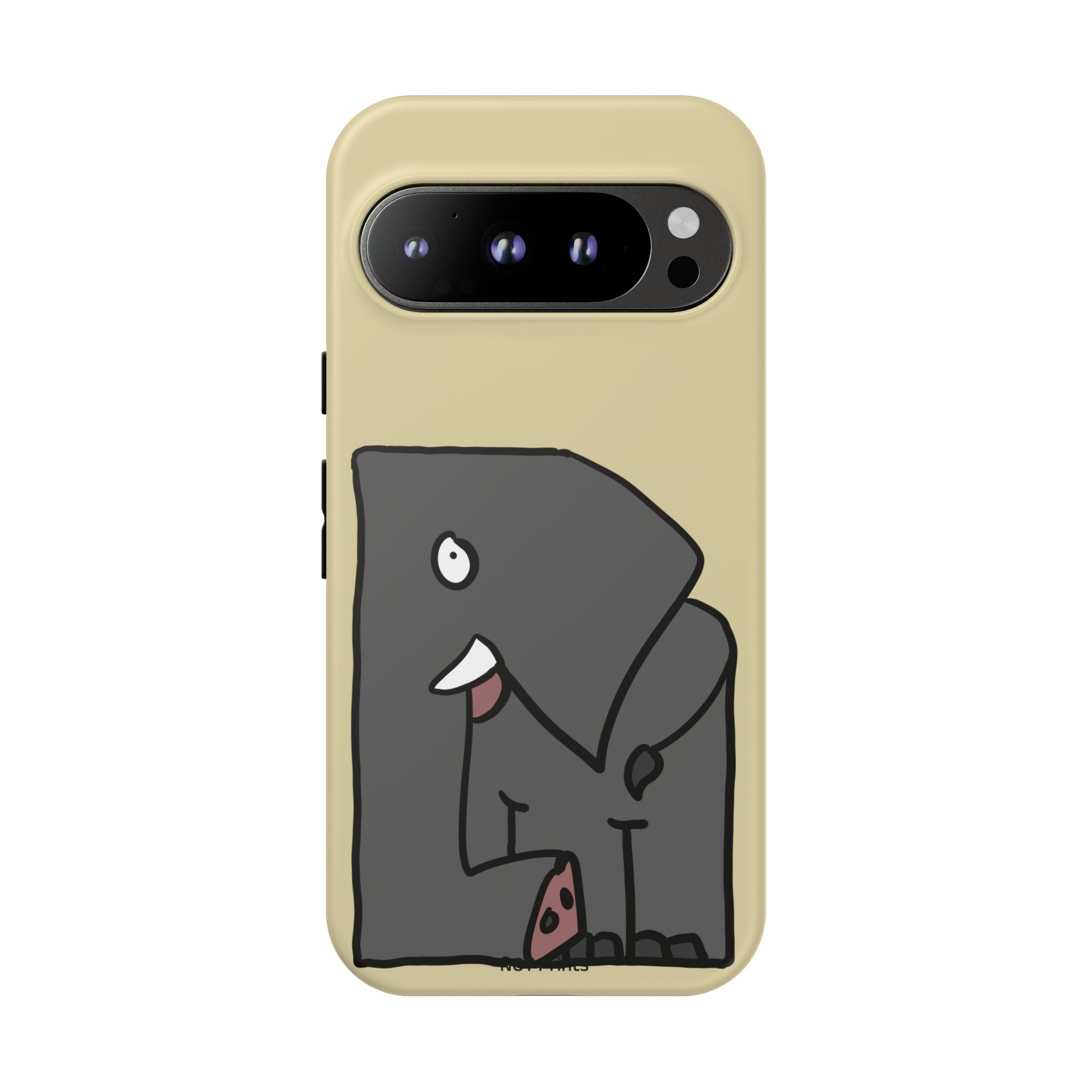 Coque de téléphone mignon éléphant de dessin animé — Coque de protection iPhone ludique et résistante