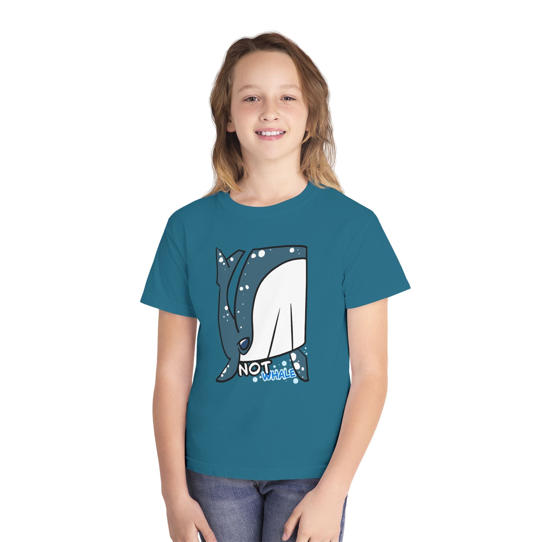Whale Youth Tee — Cute "Not Whale" Narwhal Graphic Kids Shirt