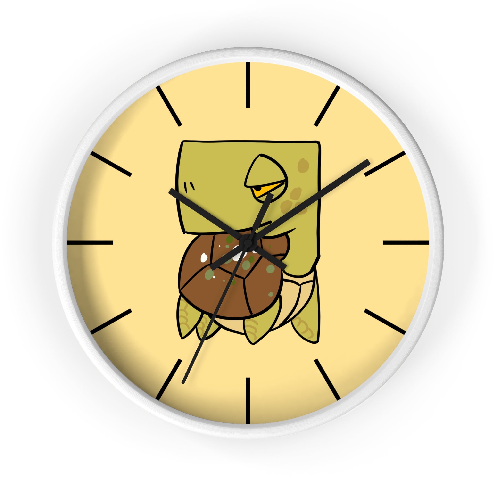 Turtle Wall Clock — Cute Cartoon Sea Turtle Clock for Kids’ Room & Beach Decor