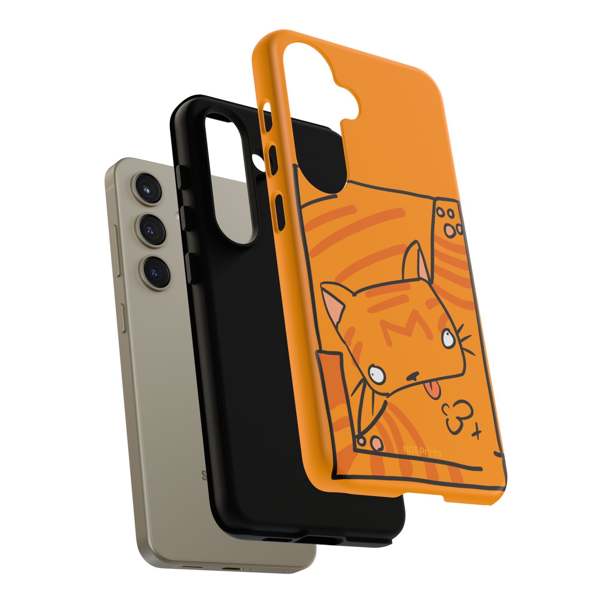 Cute Orange Cat Phone Case - Tough Cases Protective iPhone Cover
