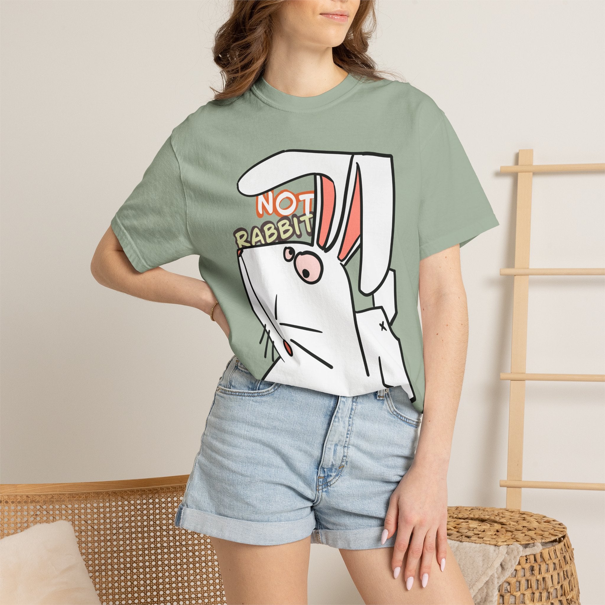 Rabbit T-Shirt | Cute Cartoon "Not Rabbit" | Unisex T-shirt