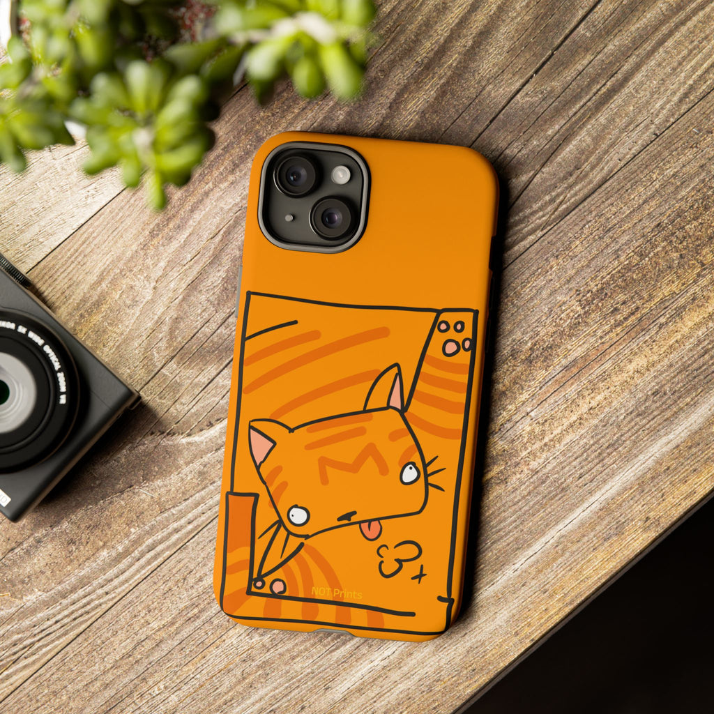 Cute Orange Cat Phone Case - Tough Cases Protective iPhone Cover