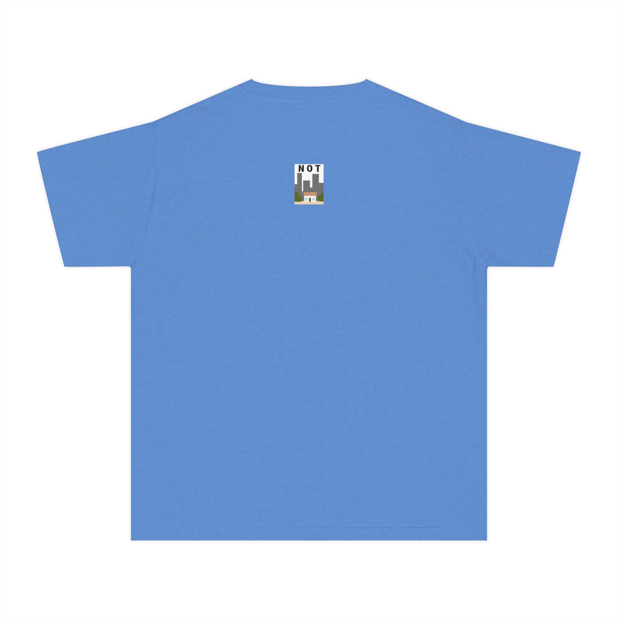 Orange Cat Youth Tee – Cute Cartoon Cat Graphic Shirt for Kids | Funny Not Cat Animal Cotton T-Shirt