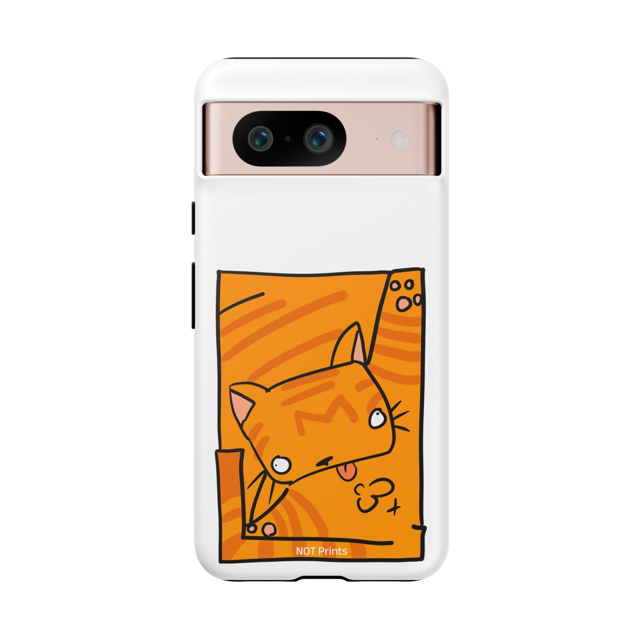 Cute Orange Cat Phone Case - Tough Cases Protective Phone Cover