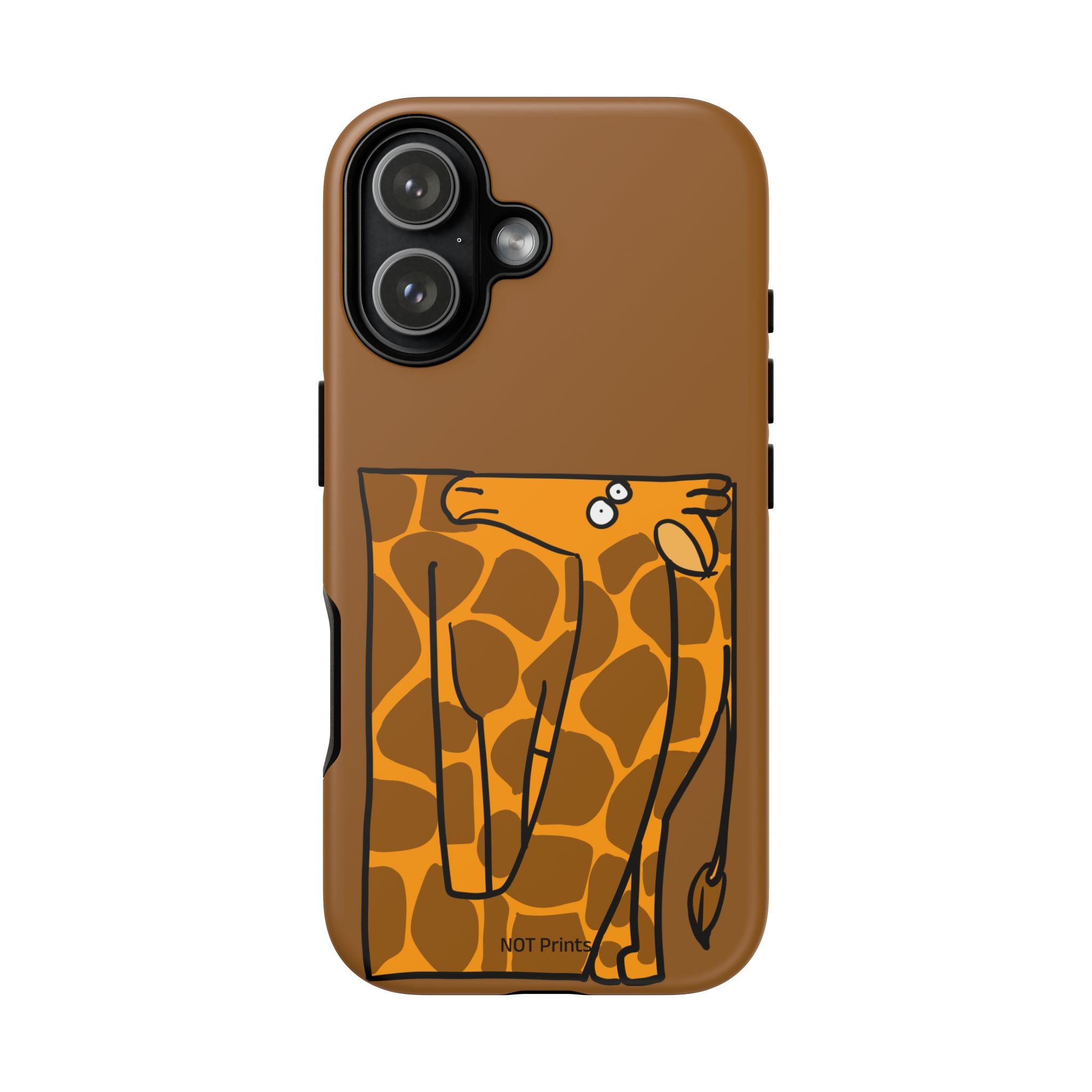 Giraffe Pocket Tough Phone Case — Cute Cartoon Giraffe with Card Slot