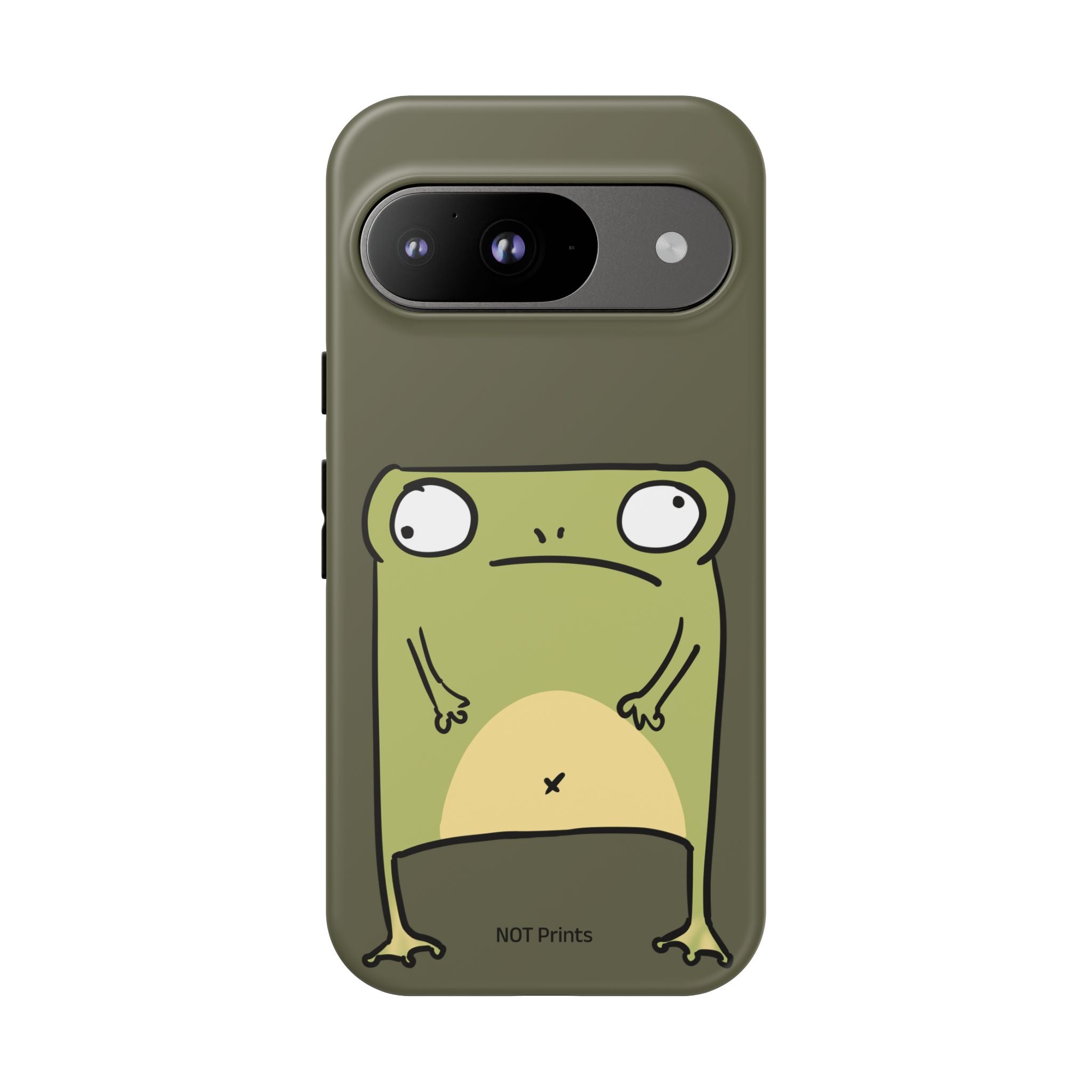 Funny Frog Phone Case — Cute Grumpy Frog Protective Phone Cover