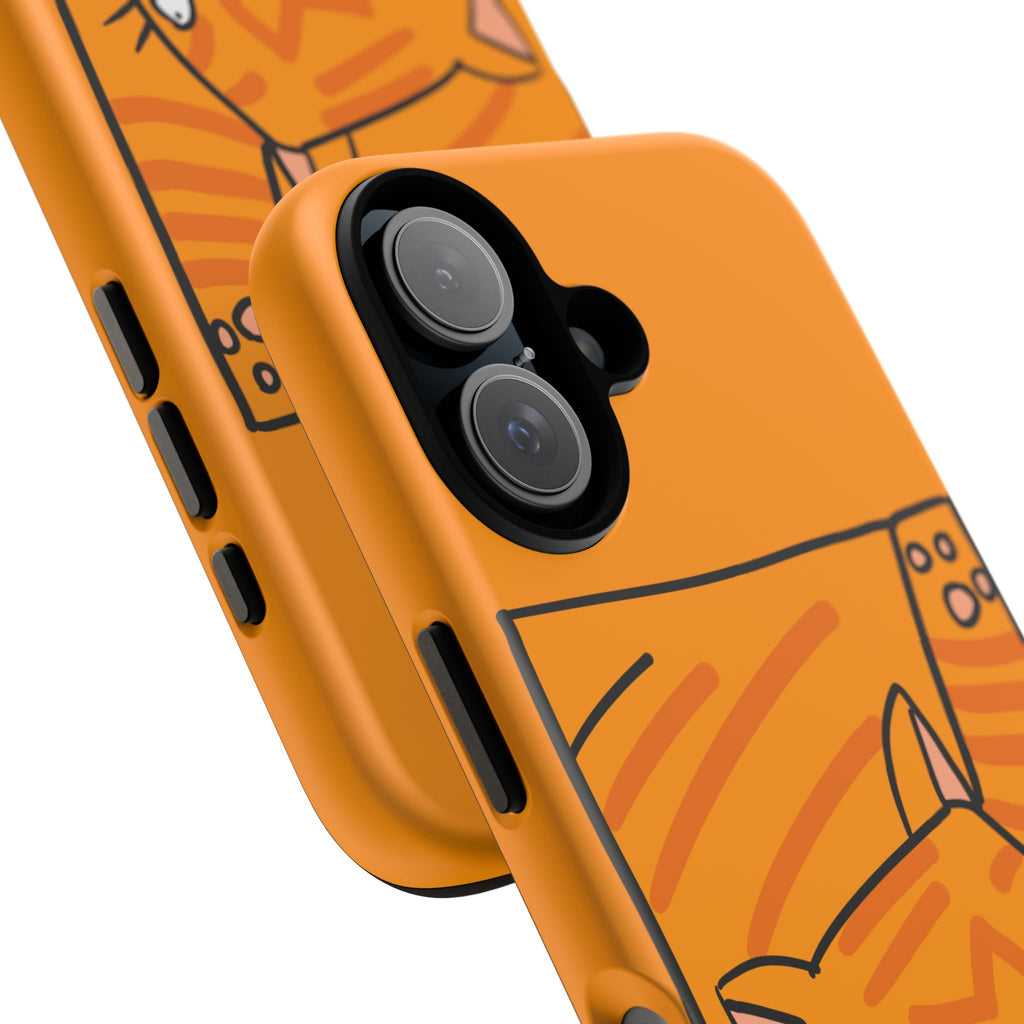 Cute Orange Cat Phone Case - Tough Cases Protective iPhone Cover