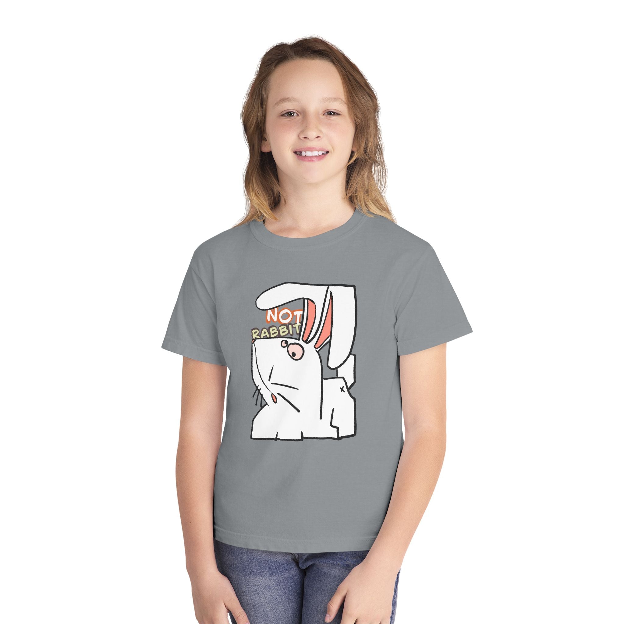 Rabbit Youth Tee — Cute 'Not Rabbit' Graphic Bunny T-Shirt