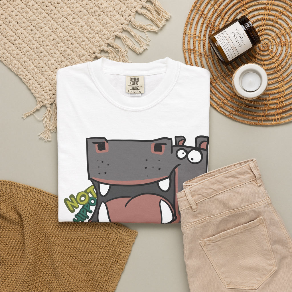 Hippo T‑Shirt — Cute Cartoon "Not Hippo" Unisex T-shirt