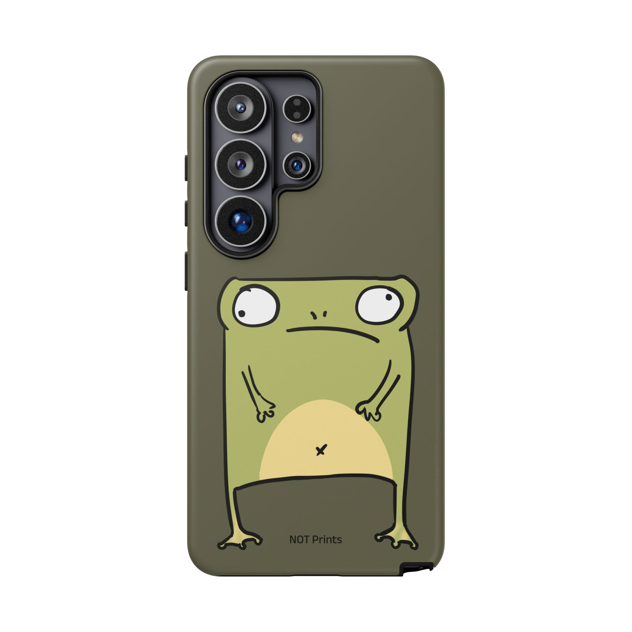 Funny Frog Phone Case — Cute Grumpy Frog Protective Phone Cover
