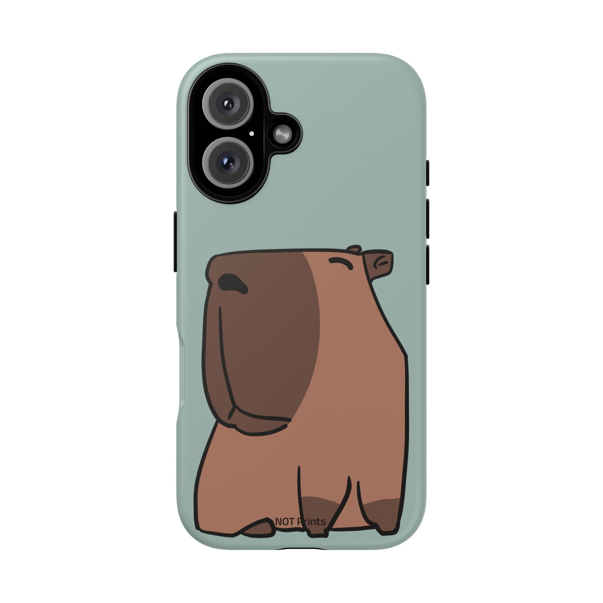 Coque de téléphone mignon ours - Coque de protection iPhone ours brun dessin animé minimaliste