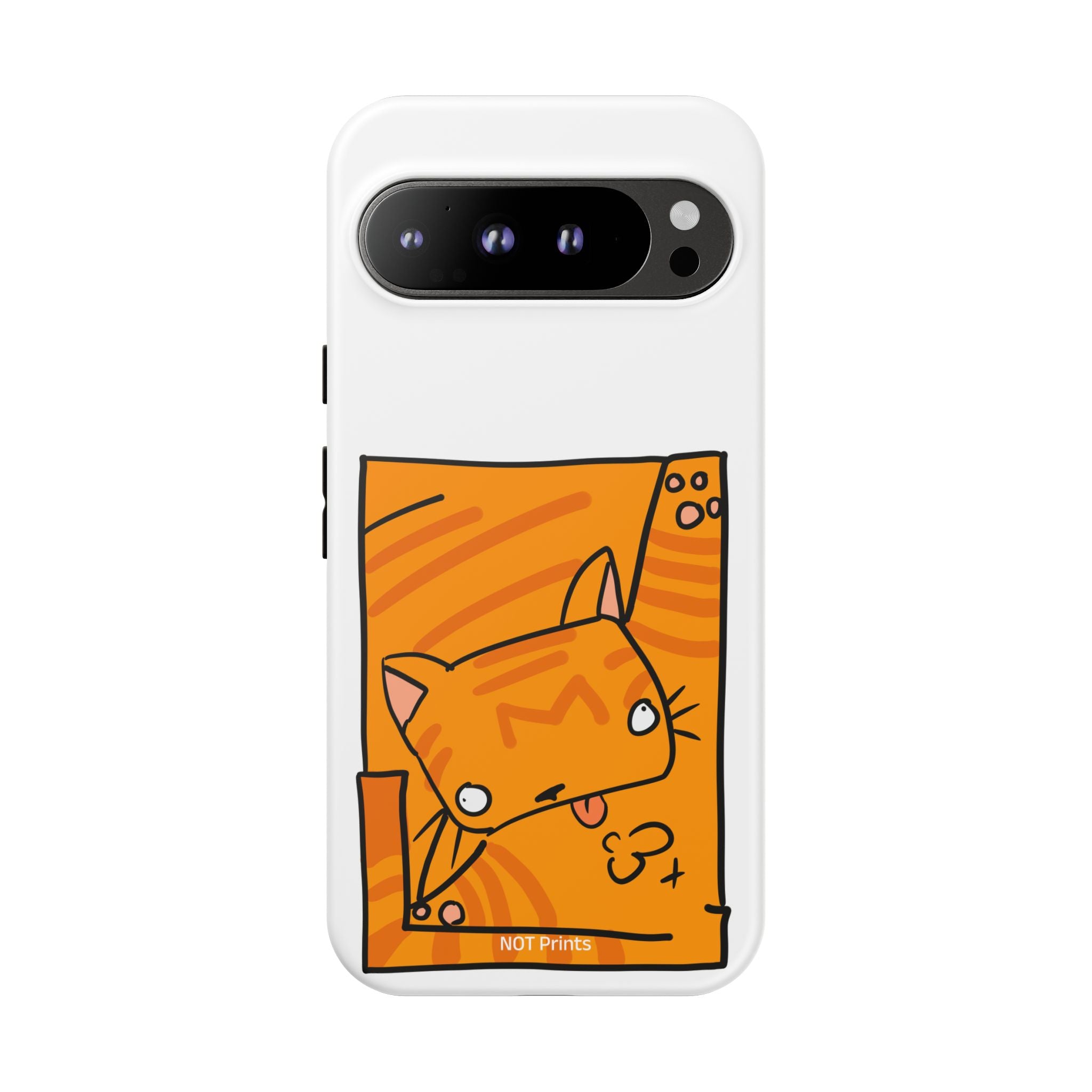 Cute Orange Cat Phone Case - Tough Cases Protective Phone Cover