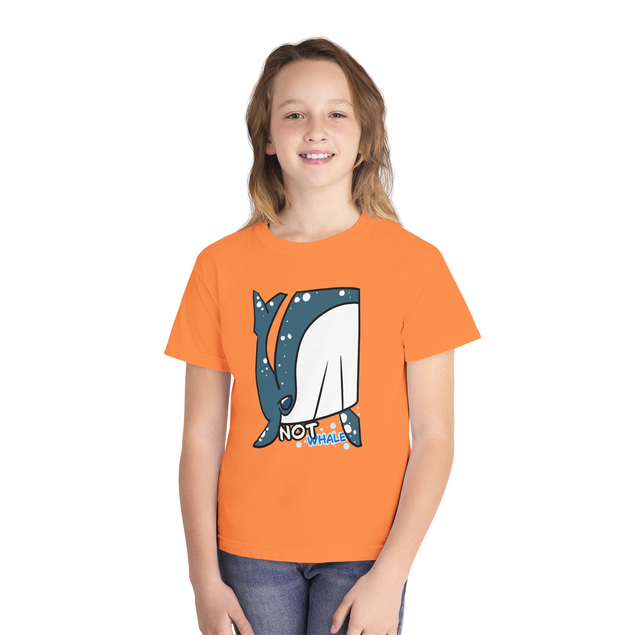 Whale Youth Tee — Cute "Not Whale" Narwhal Graphic Kids Shirt
