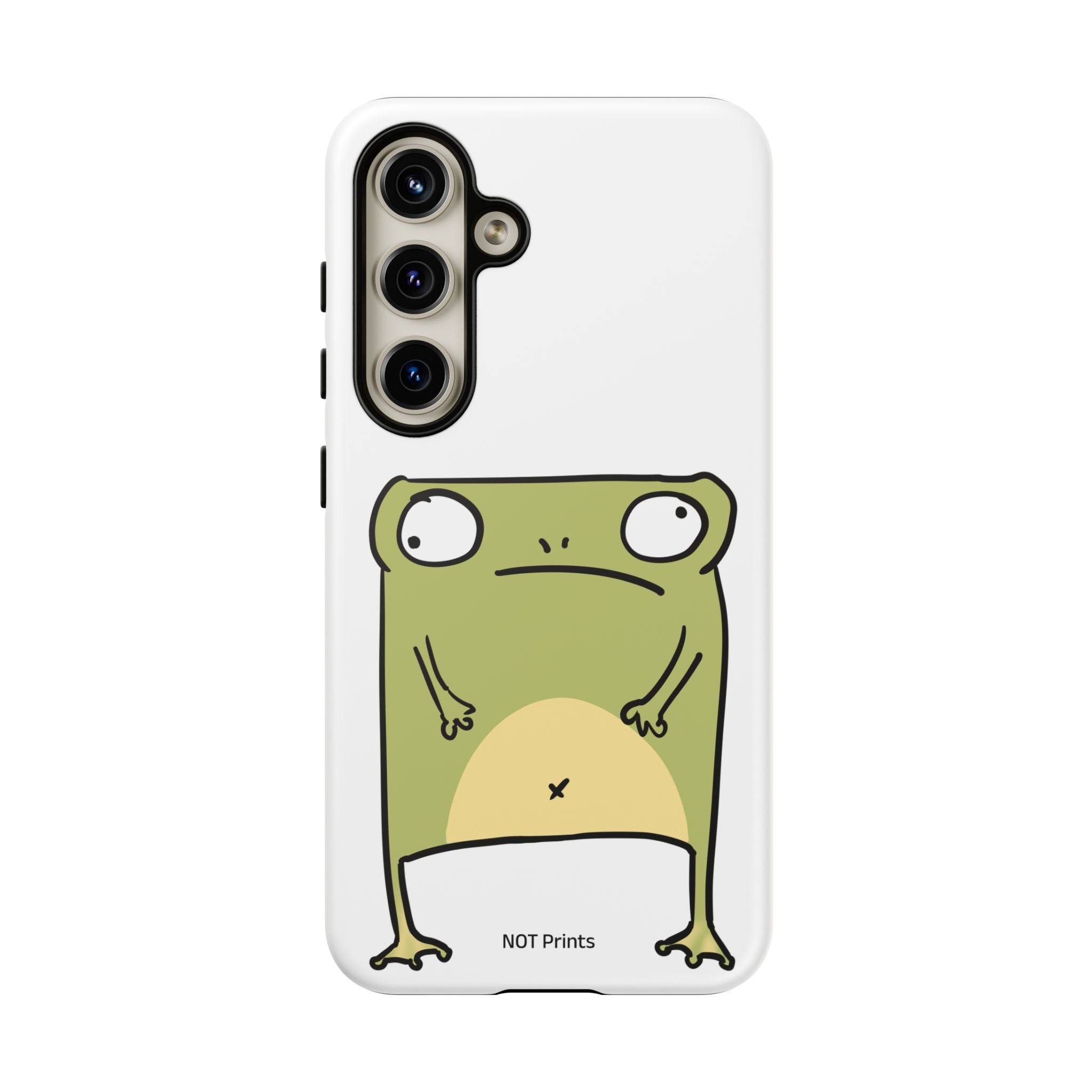 Funny Frog Tough Phone Case — Cute Stubborn Frog Protective iPhone Case